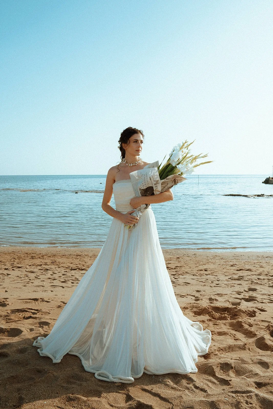 newspaper bridal bouquet 