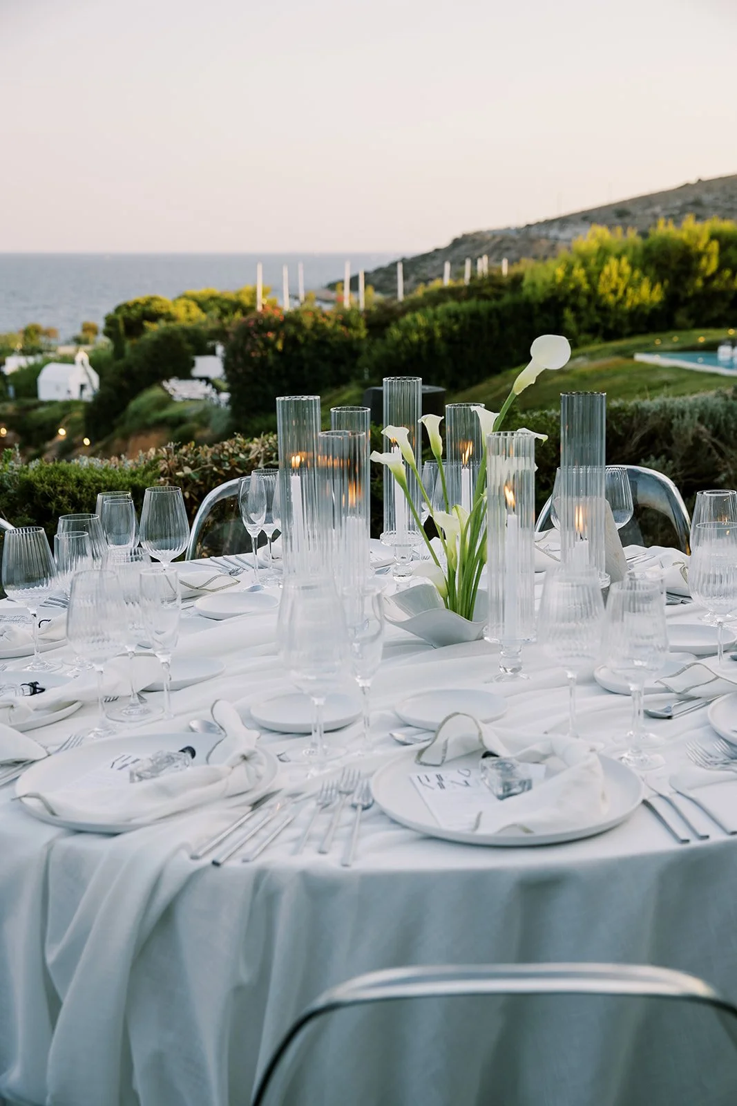 white wedding decor 