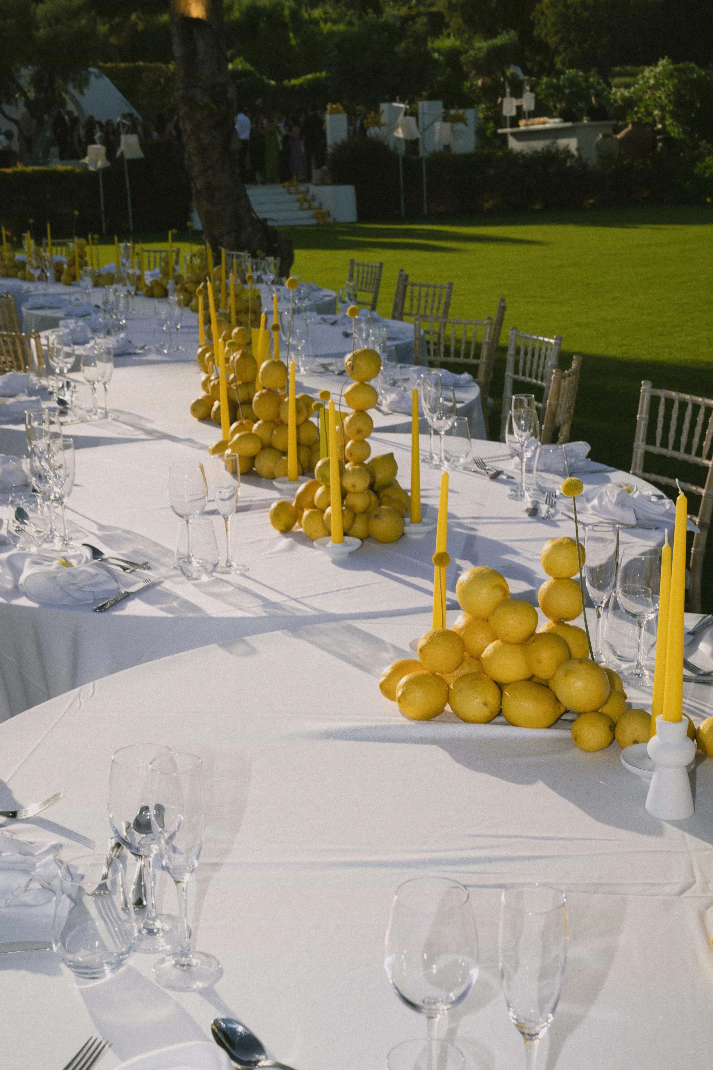 lemon decoration wedding