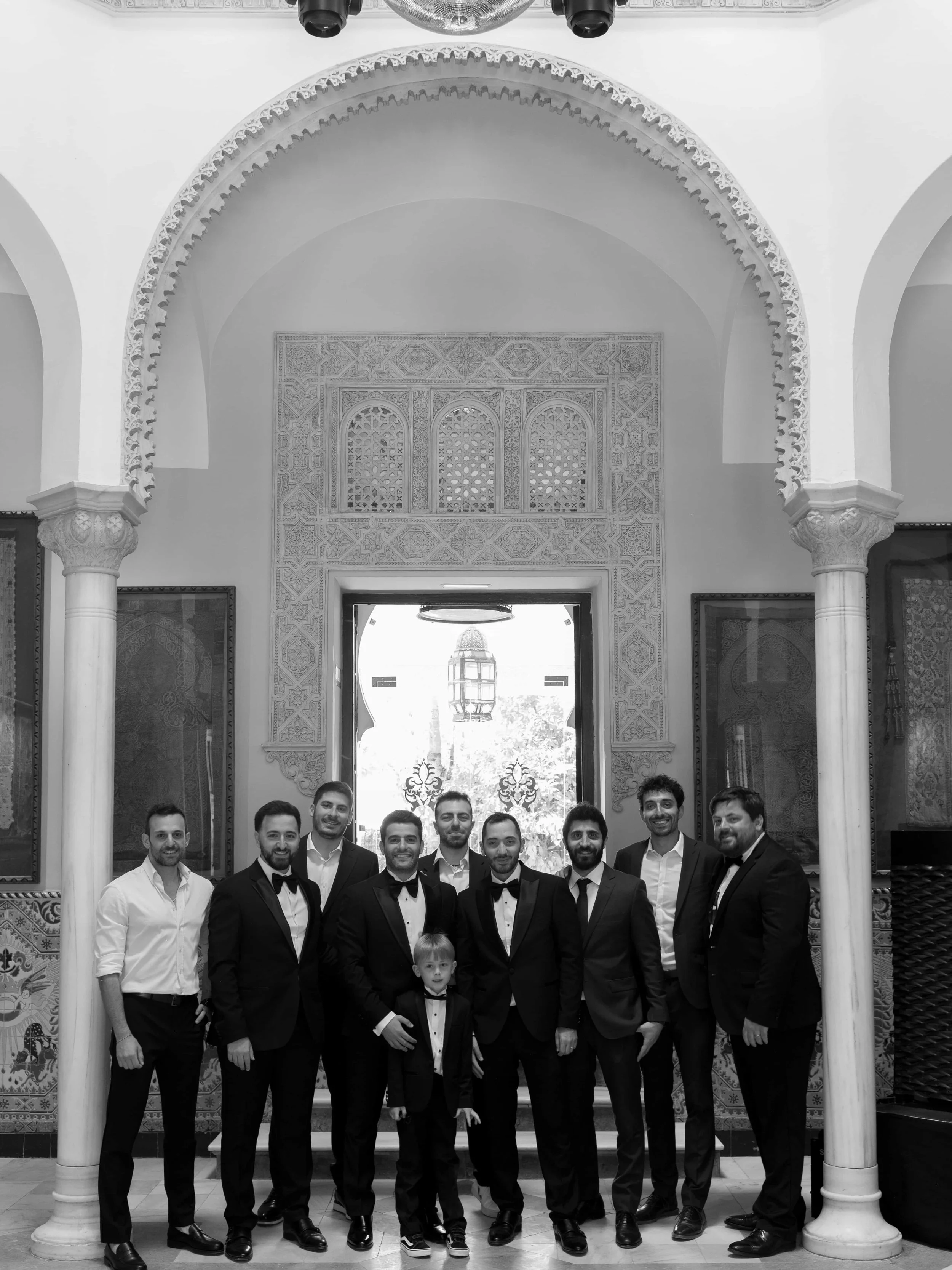 Groom and his groomsmen 