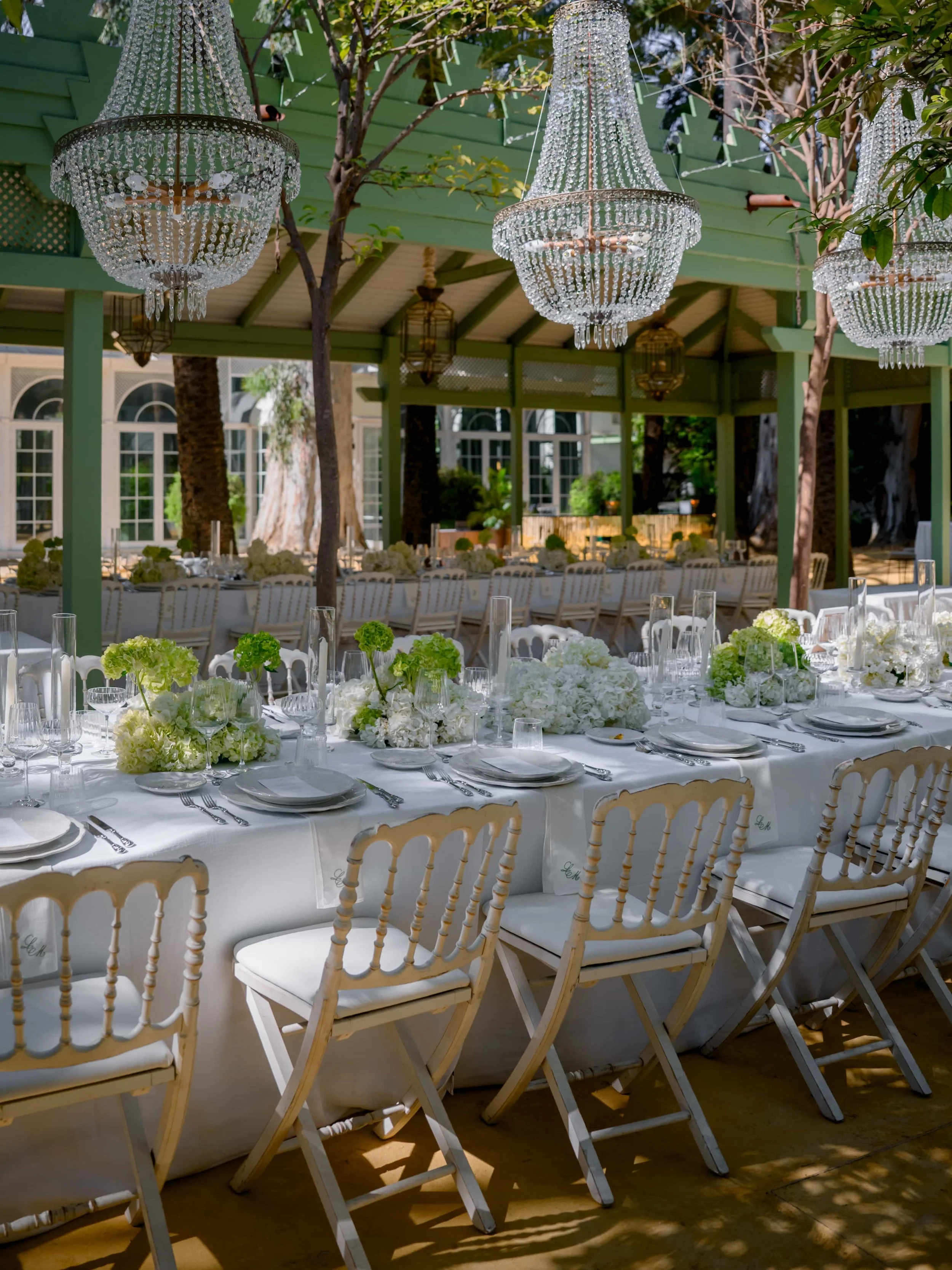 romantic and elegant wedding setup 