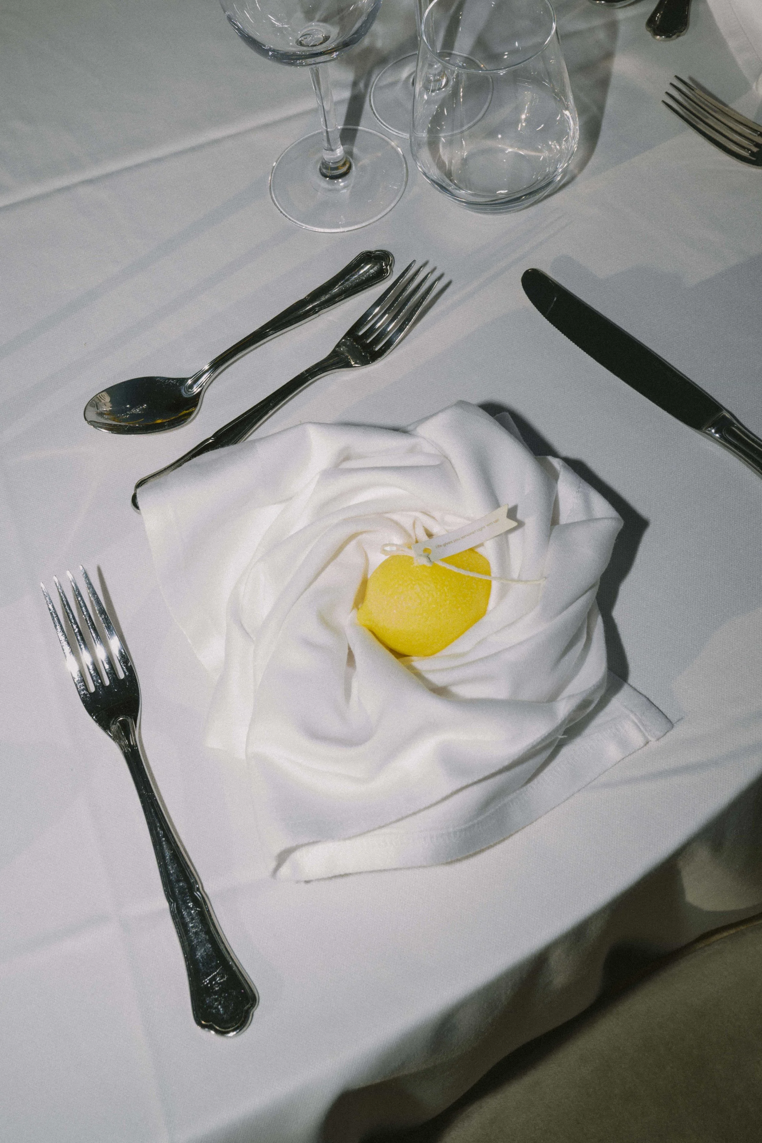 lemon candle favor