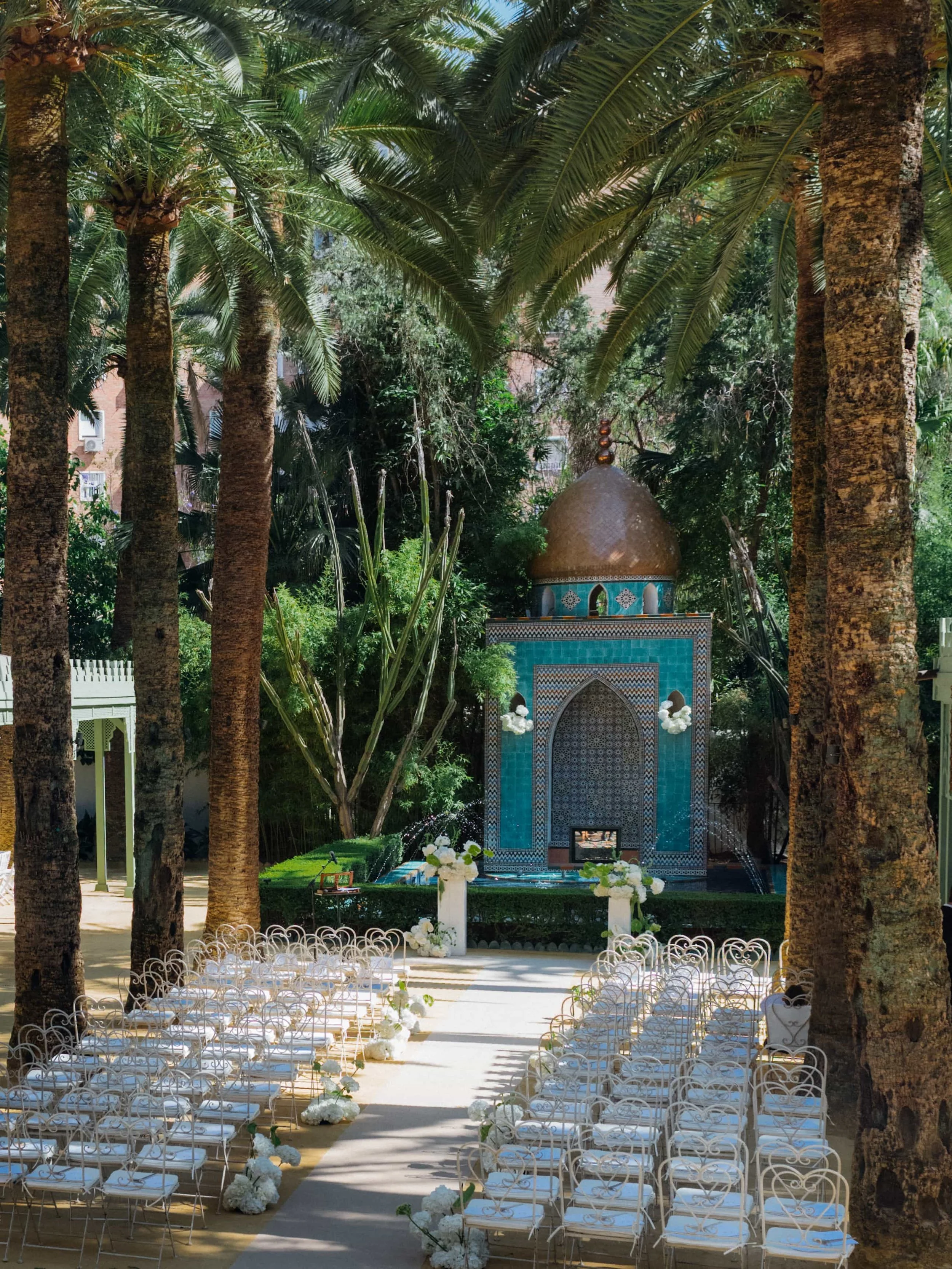 Unique ceremony setup 