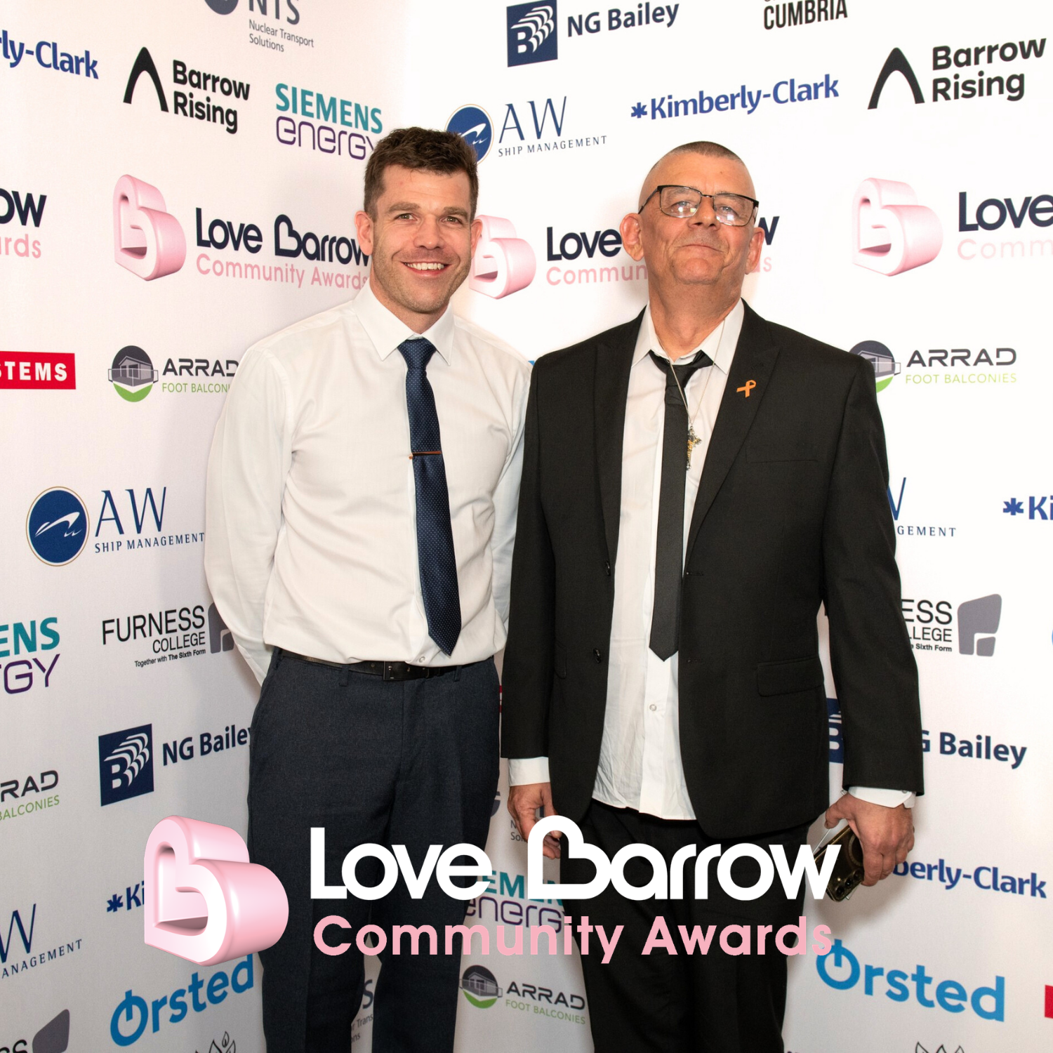 2026 Citizen of the Year Finalist Gary Hibbert with Sponsor  AW Ship Management Daniel McGowen 