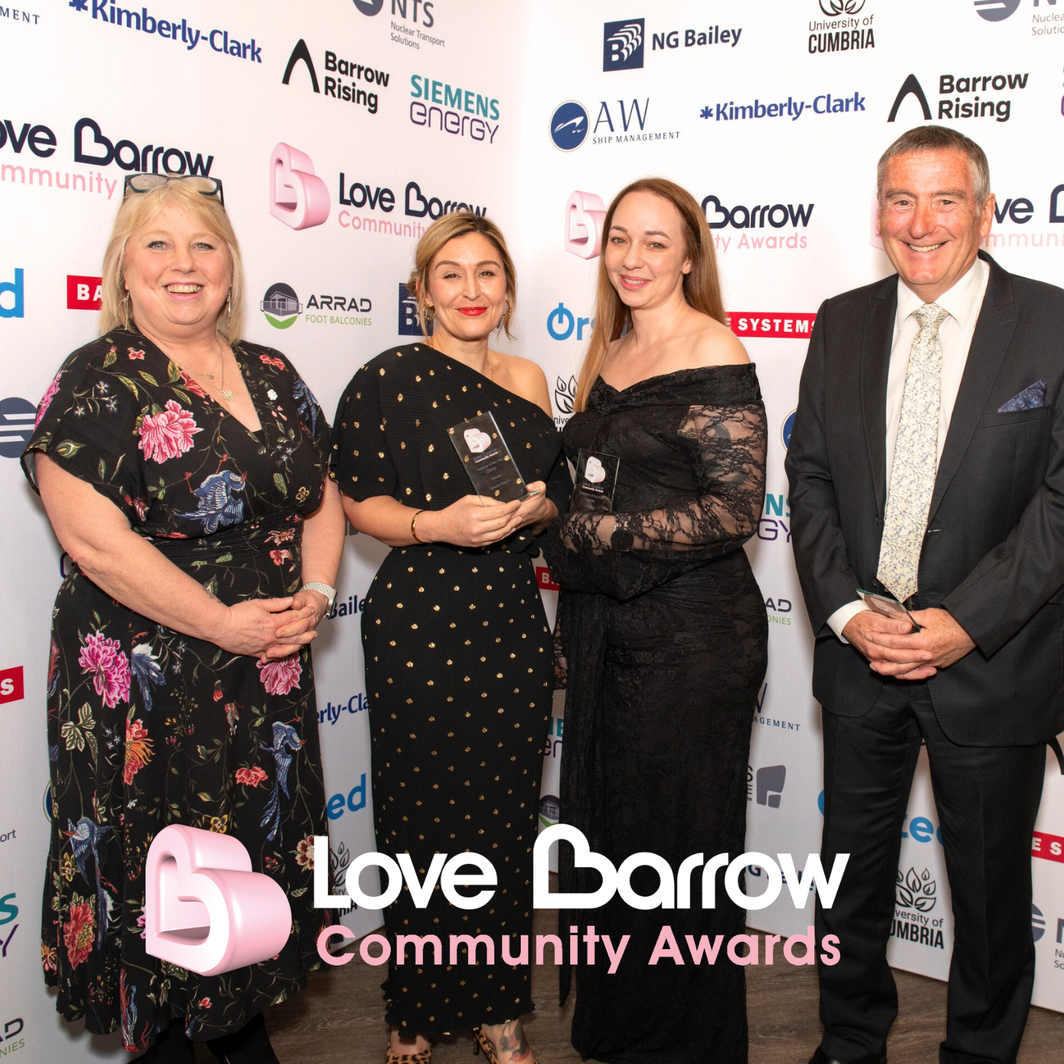 2026 Teacher of the Year Award | L-R  BAE Systems  ??? , Winner - Simone Beach, Finalist Anoushka Anderson , Finalist Neil Tippins