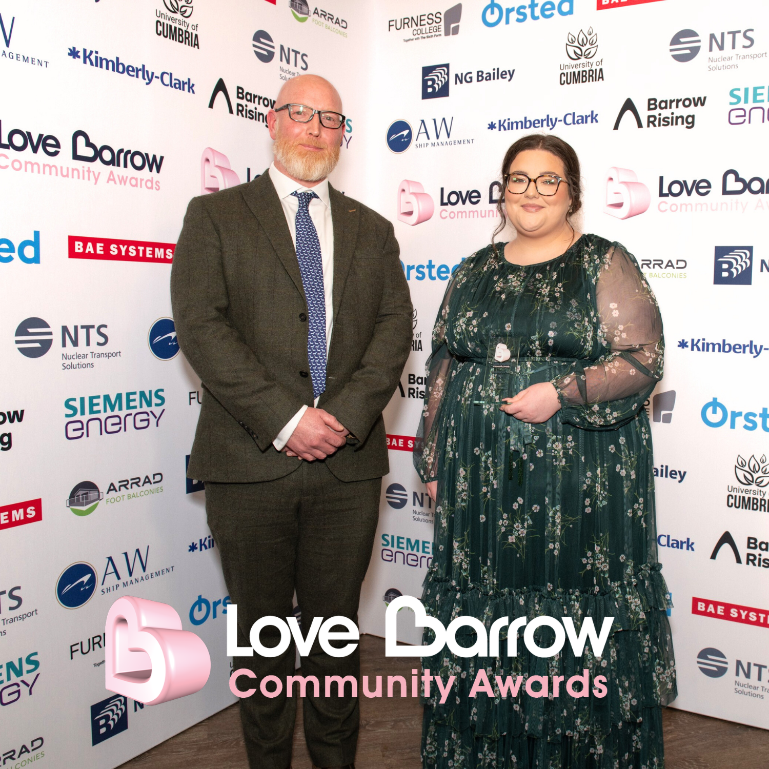2026 Student of the Year Winner Livvy Pattinson with Sponsor Furness College Scott Cubitt 