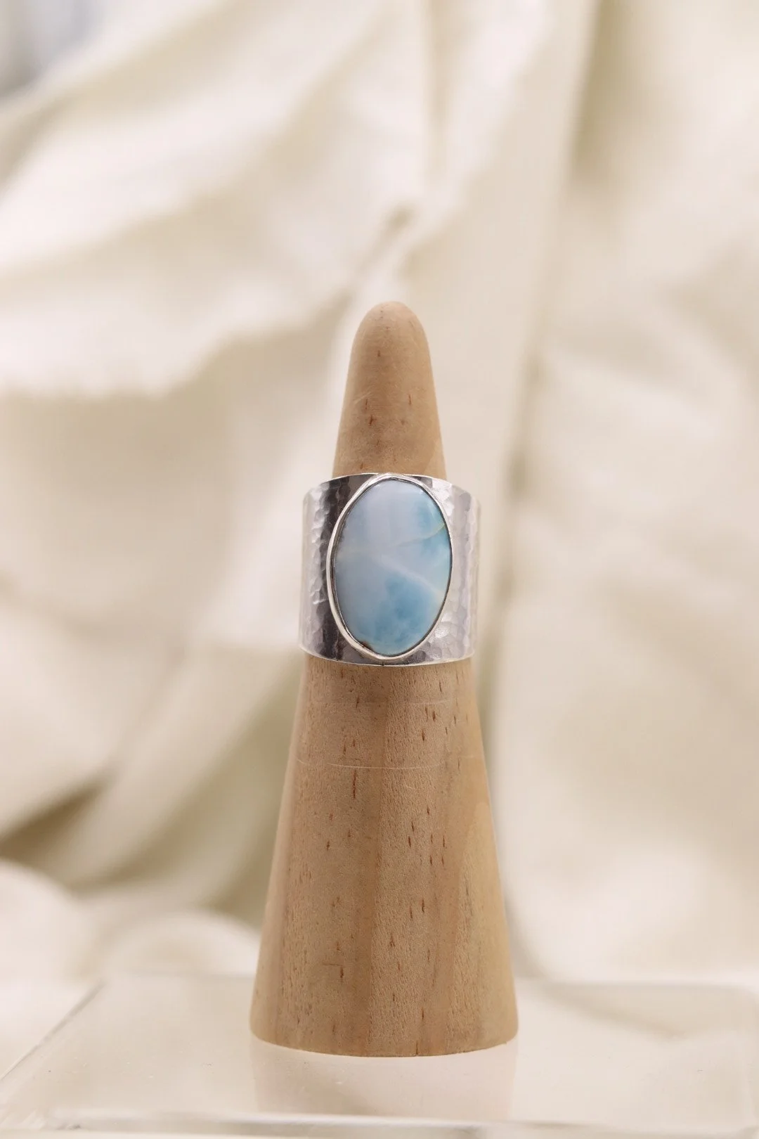Saltwater Larimar Ring - Sz 7