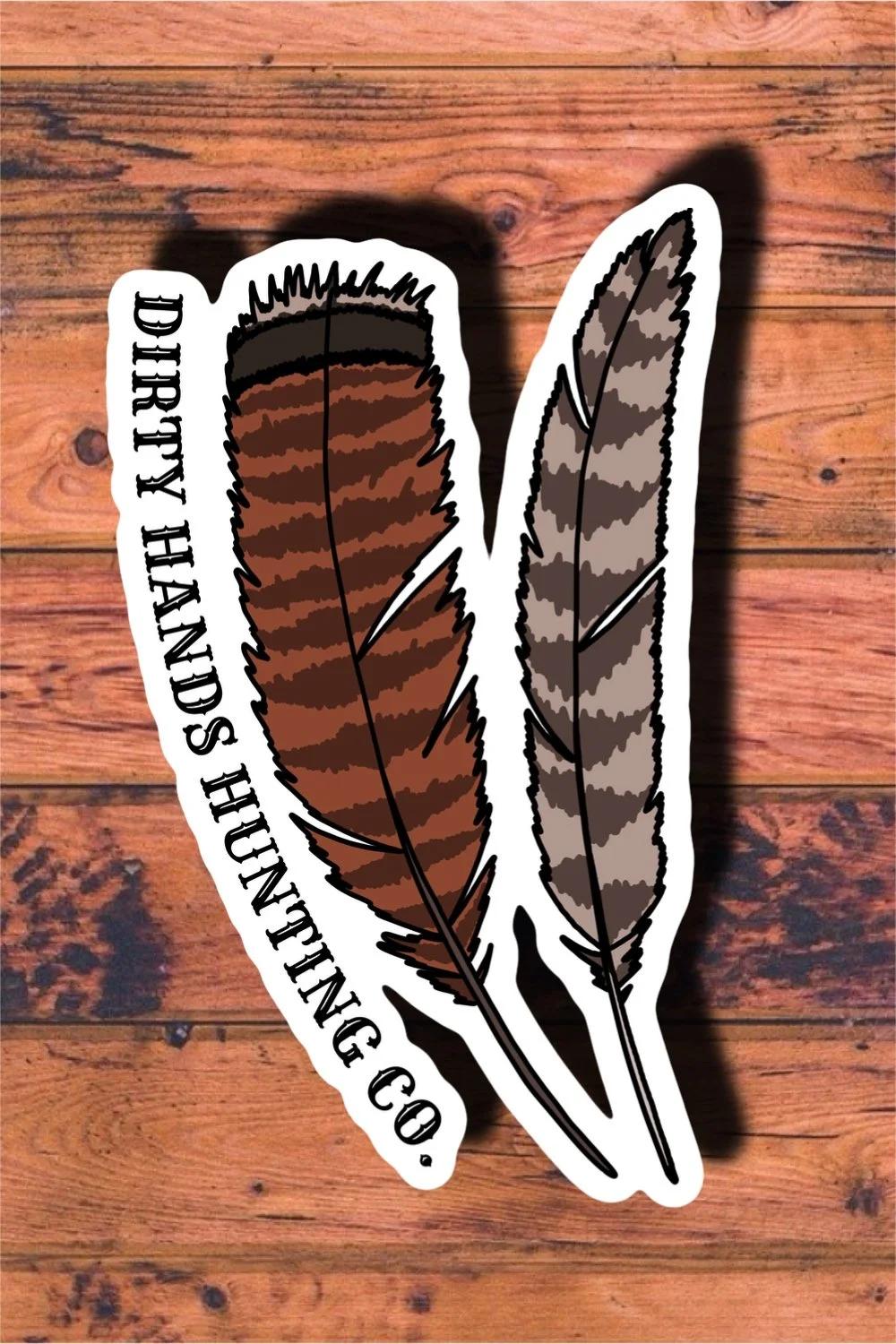 Turkey Feather Sticker