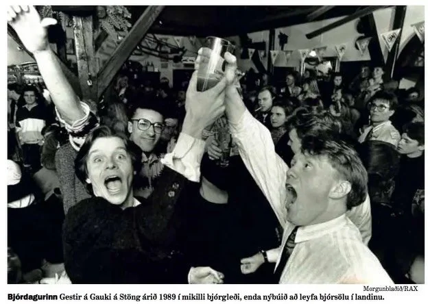 🍺 BEER DAY &ndash; MARCH 1 🍺

In Iceland, Beer Day (Bj&oacute;rdagurinn) is celebrated every year on March 1, marking the end of a 74-year beer prohibition.

Beer was banned from January 1, 1915, until March 1, 1989. When the ban was finally lifted