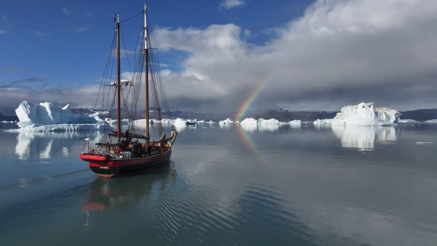 Glacier wall in Scoresby Sund, eastern Greenland