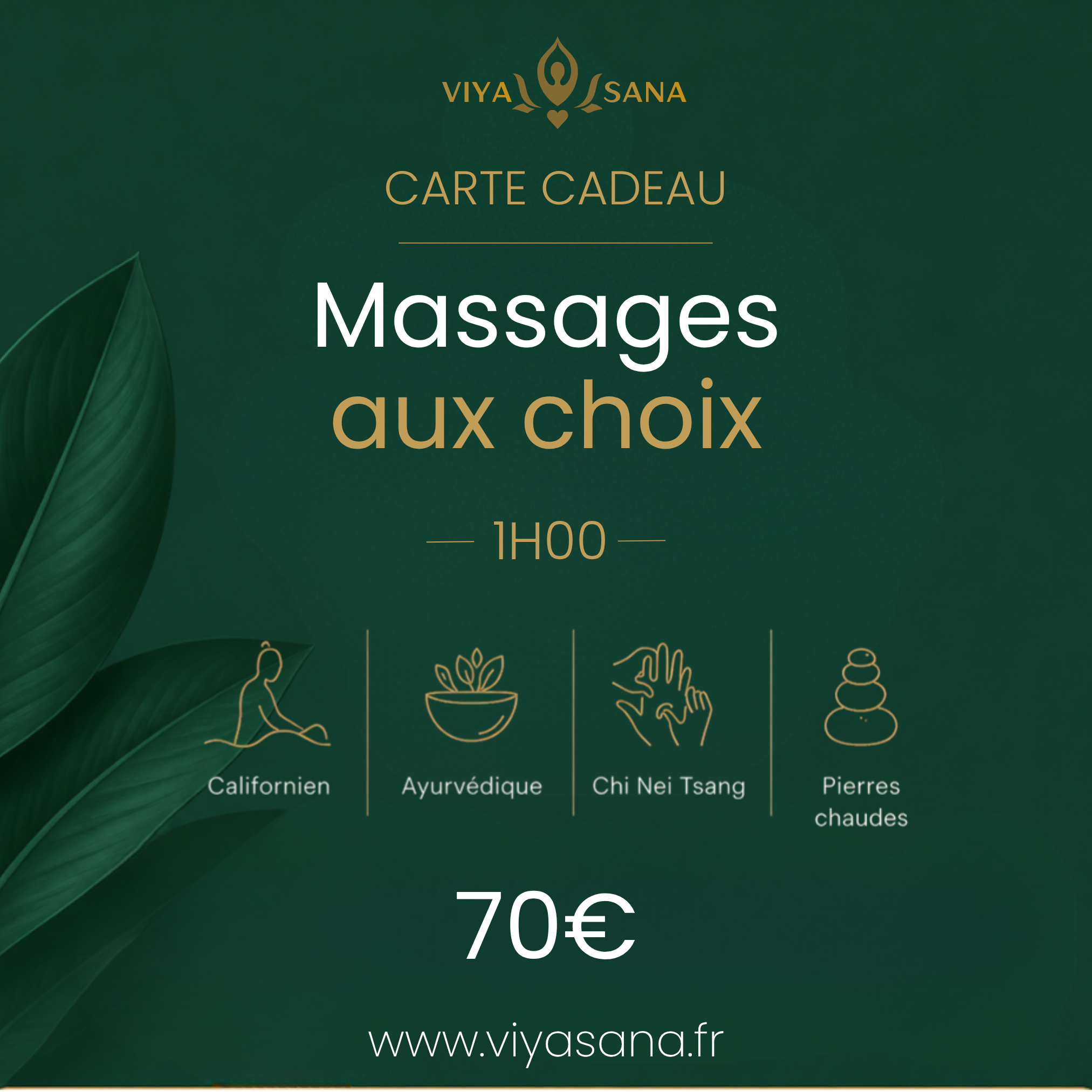 Massages aux choix 1h00