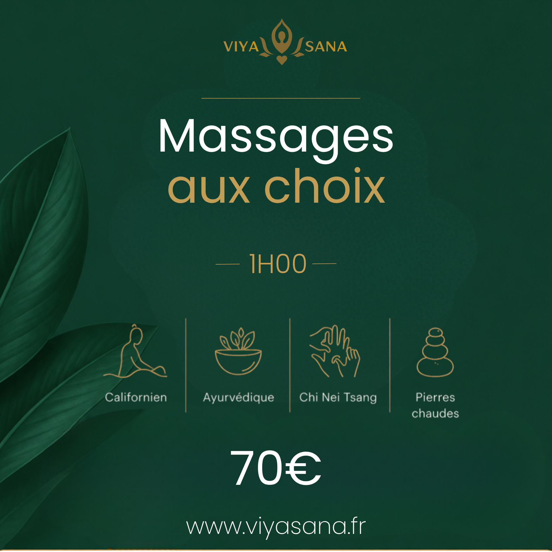 Massages aux choix - 1h00