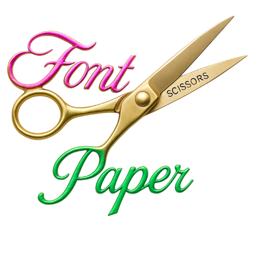 Font Paper Scissors
