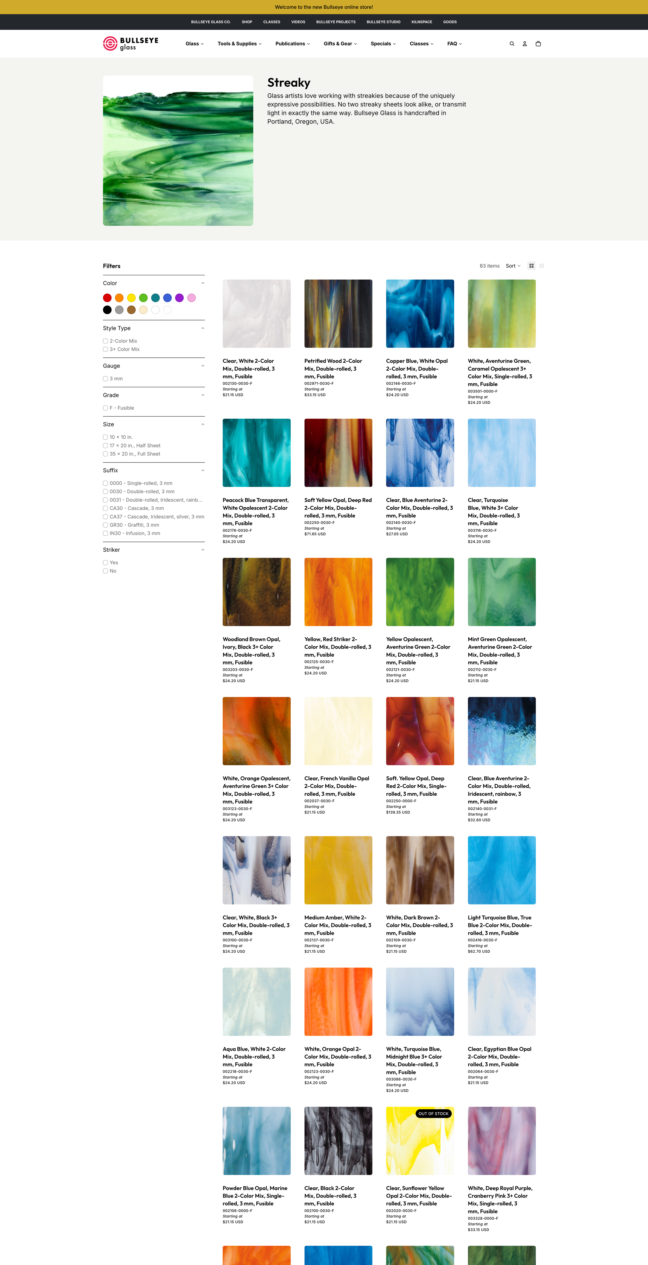 Collection page view