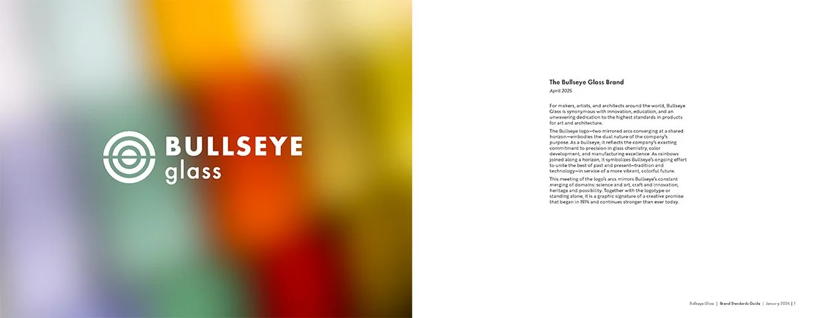 Brand Standards Guide for Bullseye Glass introduction