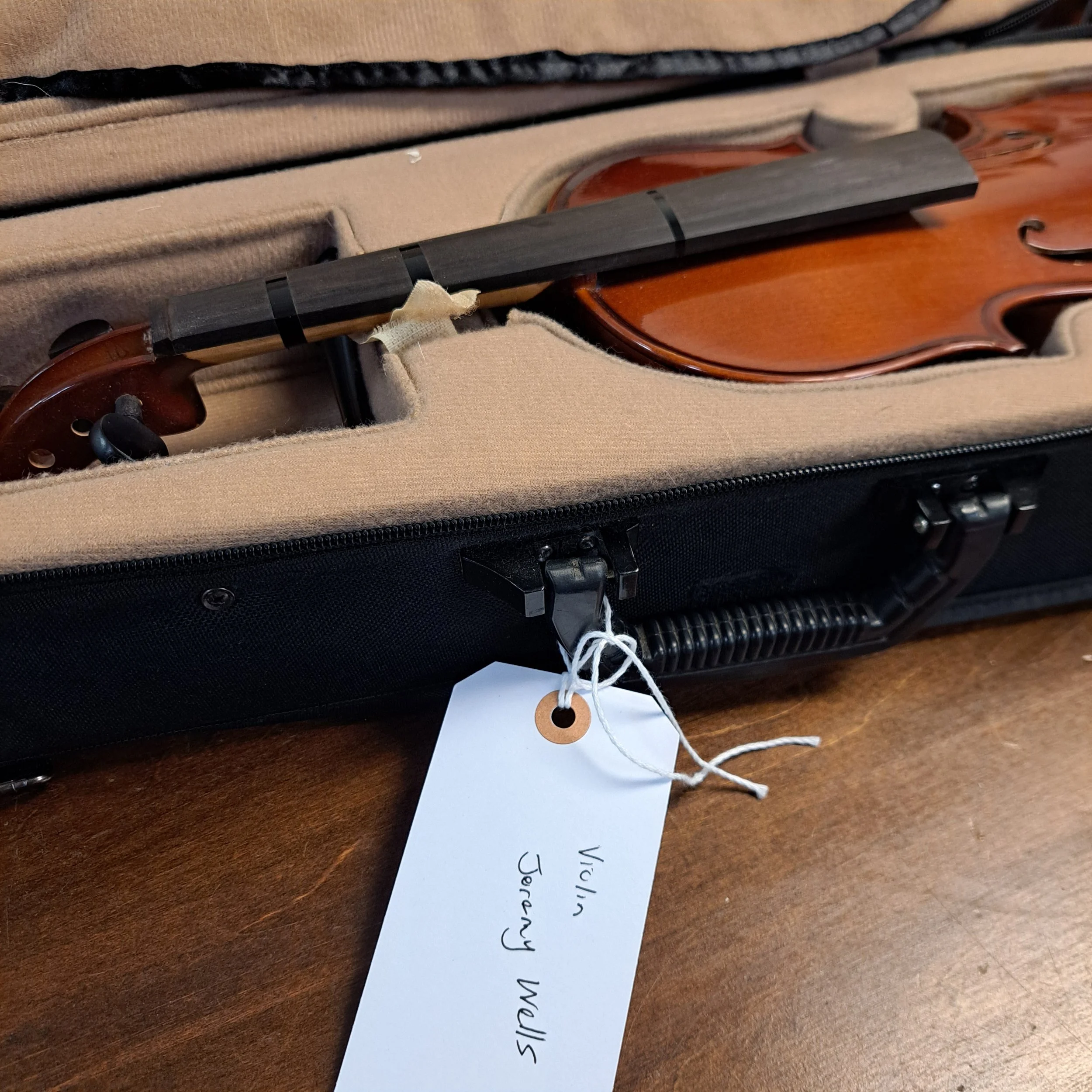 Violin Donated by Jeremy Wells
