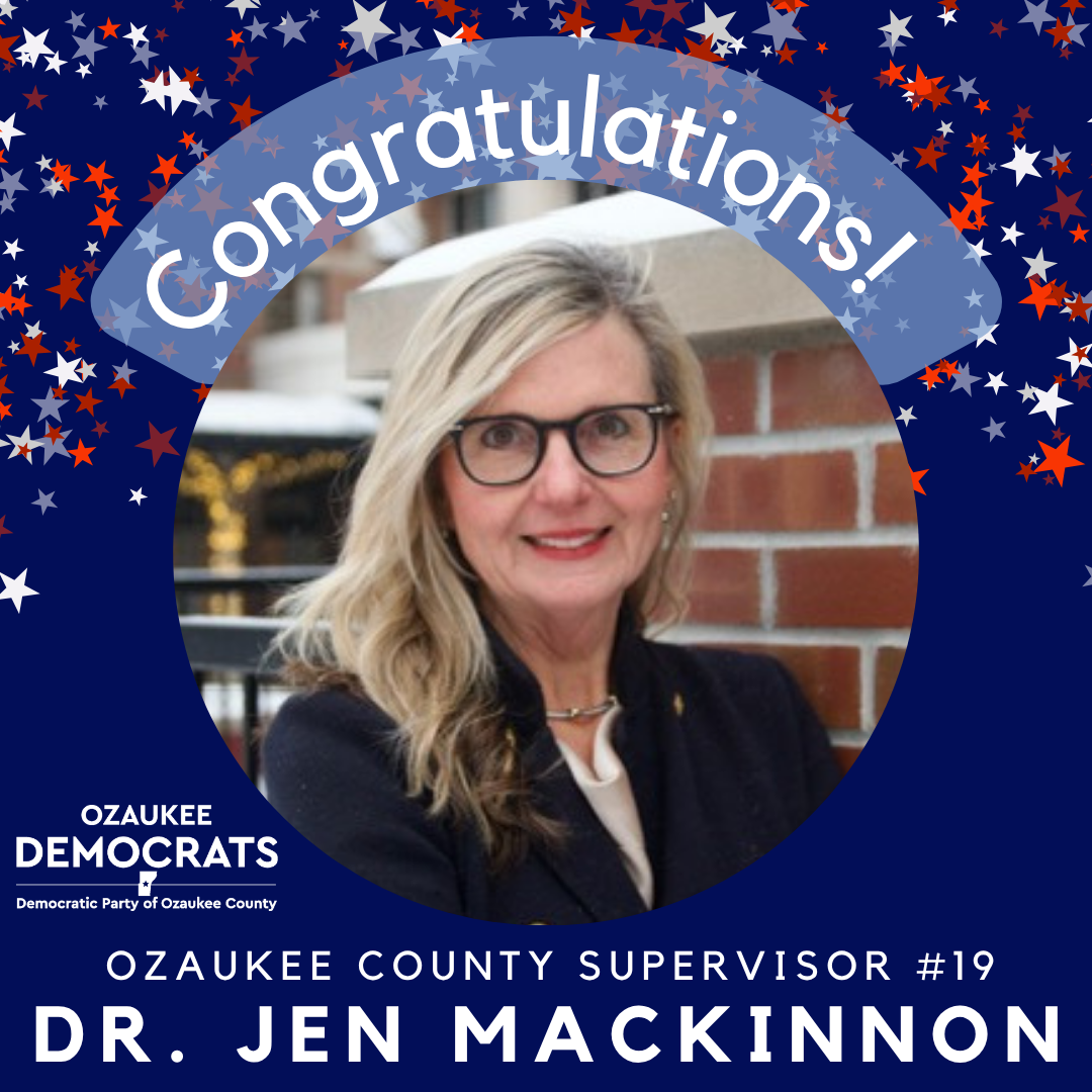 Jen Mackinnon, Ozaukee County Supervisor