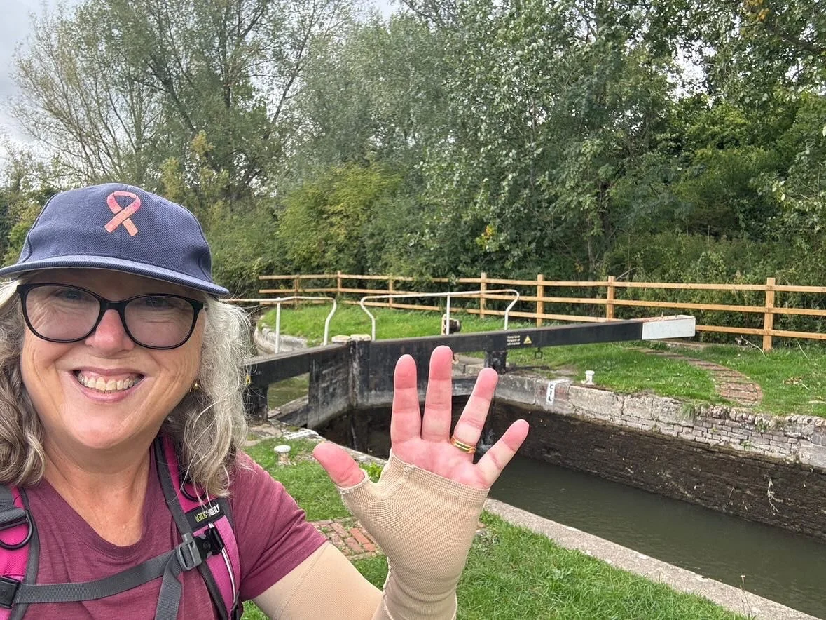 Today I celebrated five years since diagnosis while walking the Kennet and Avon Canal in England (we will walk 150km in 20km chunks). 

I look back at that terrible day, and the 8 months of treatment (chemo, DMX, lymph node clearance, and 25 x RT), a