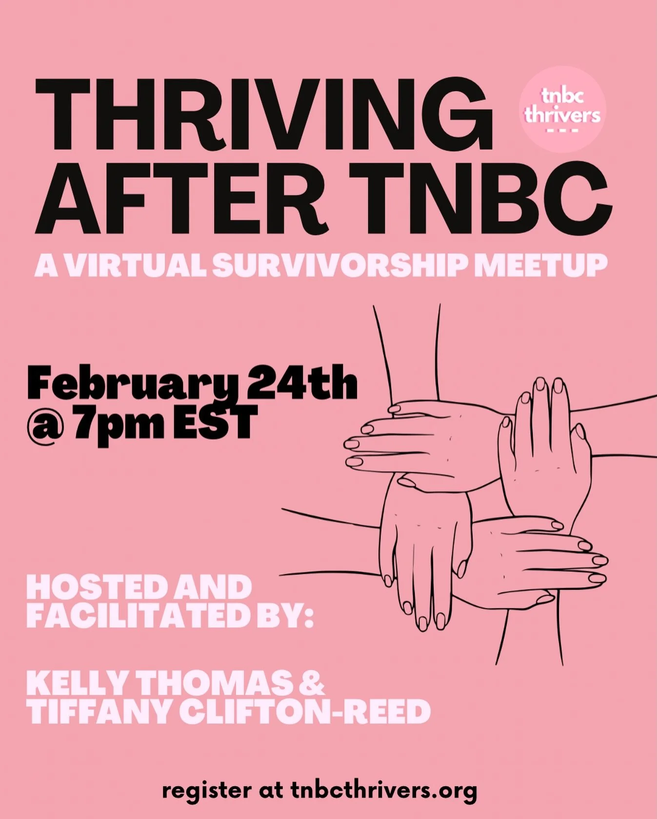 Come yap with us thriver! 🗣️

Join us this Tuesday at 7pm EST for our triple negative survivorship chat, Thriving After TNBC!

Moderated by @iamkellythomas &amp; @ilovetiff72 👩🏻&zwj;💻👩🏽&zwj;💻

✨Register at tnbcthrivers.org!✨

#tnbcthrivers #ca