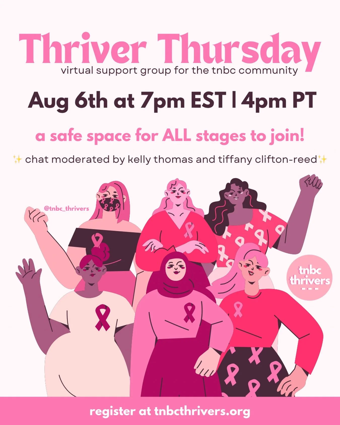 Who&rsquo;s joining us for thriver chat tonight? 👩&zwj;💻

Thriver Thursday is a chat for everyone no matter what stage of thrivership you&rsquo;re in!

Come for the good vibes, the laughs and the support 🫶

Hosted and moderated by @iamkellythomas 