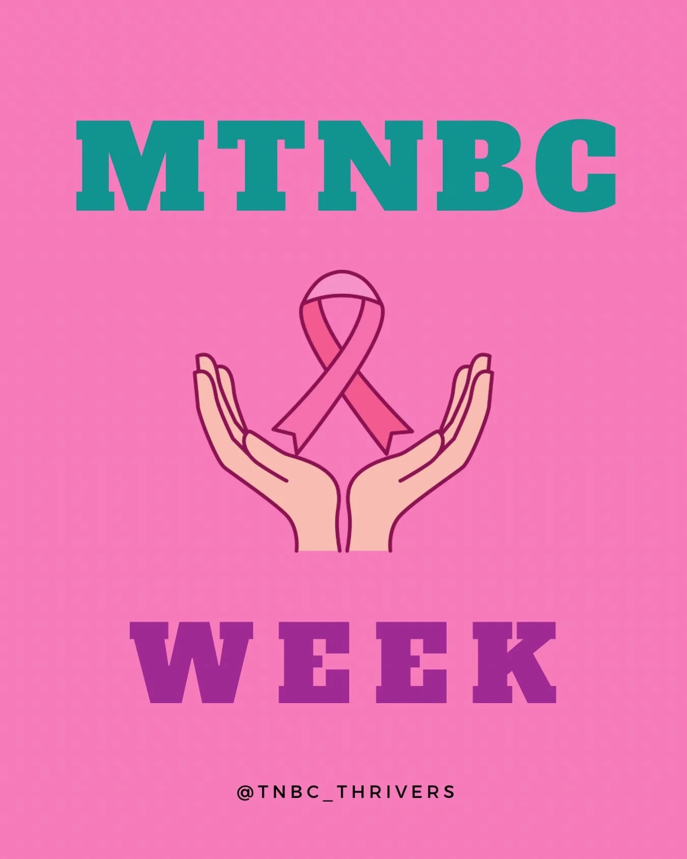 MTNBC Week is here!! 🙌

Keep your eyes on this space all week long as we spotlight much deserving thrivers in our metastatic breast cancer mTNBC community!! 🩷💙💚
______
#metastasticbreastcancer #tnbcthrivers #mtnbcweek