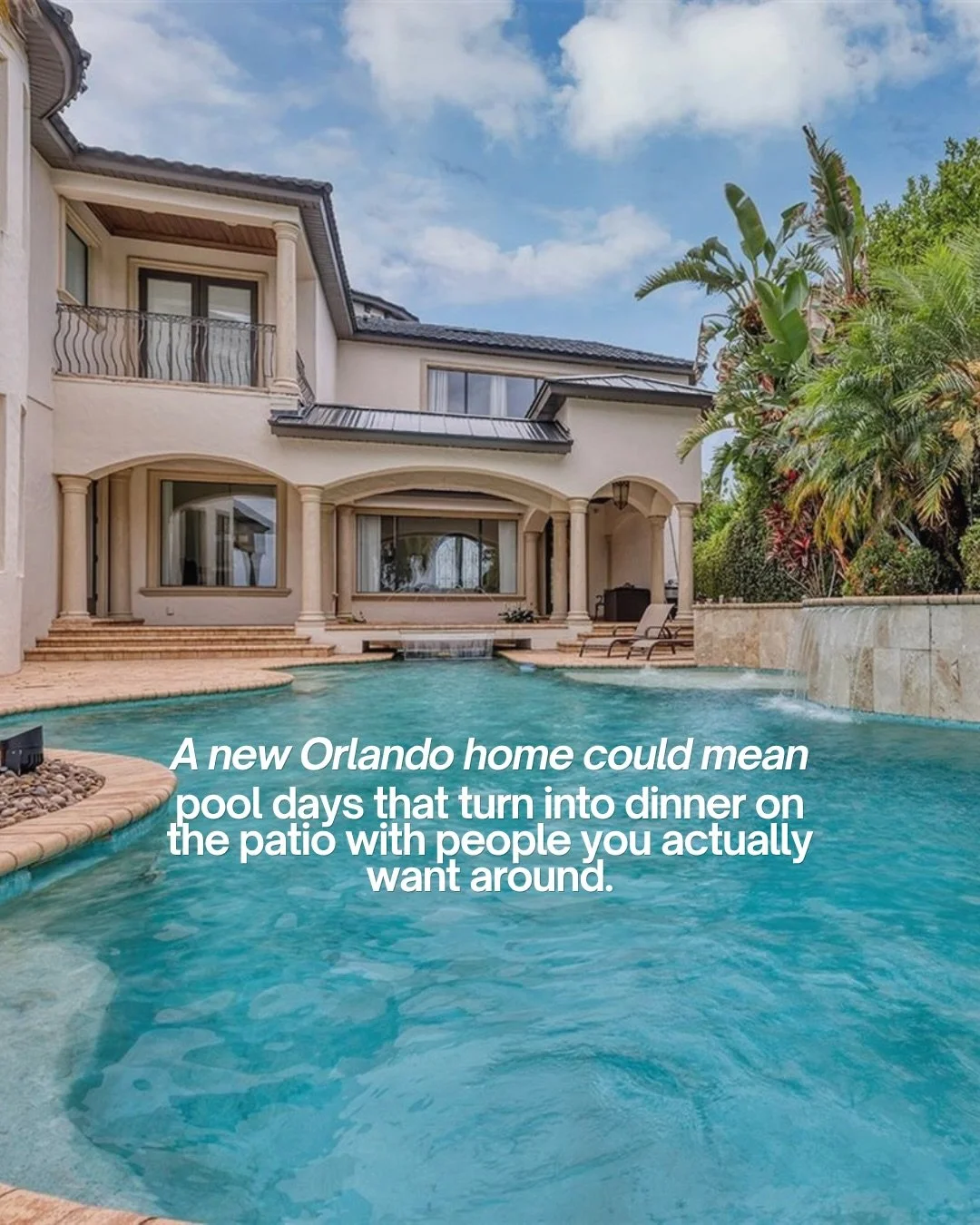 A new Orlando home could mean a lot of things.

Comment SUNSHINE and I'll send you my free moving to Orlando guide or we can just get the conversation started.

It could mean summers by the pool and golf cart rides to the Tap Room at Dubsdread Golf C