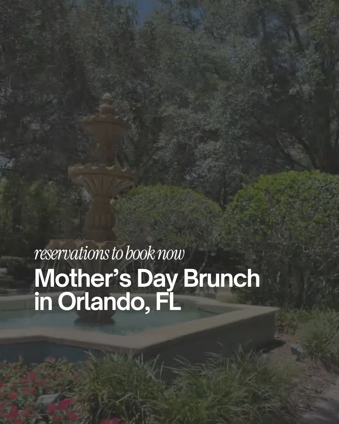 The tables are already going fast. Don&rsquo;t disappoint Mom this year.

Comment LOCAL and I'll send you my full Orlando, Florida local guide.

Mother's Day in Orlando, Florida is one of the busiest brunch days of the year.

Every patio in Winter Pa