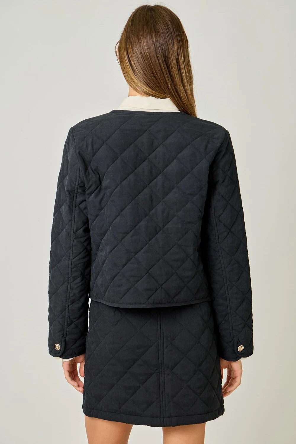 Black Quilted Jacket