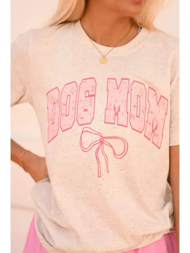 Dog Mom Bow T-Shirt