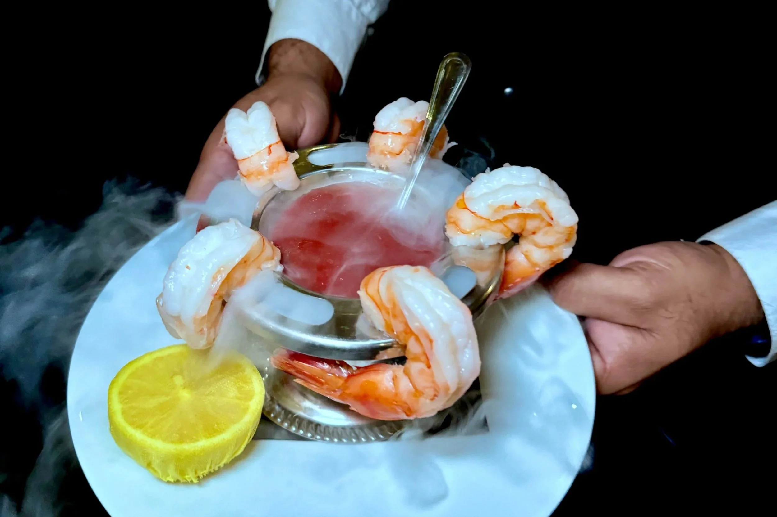 Shrimp cocktail at prime restaurant