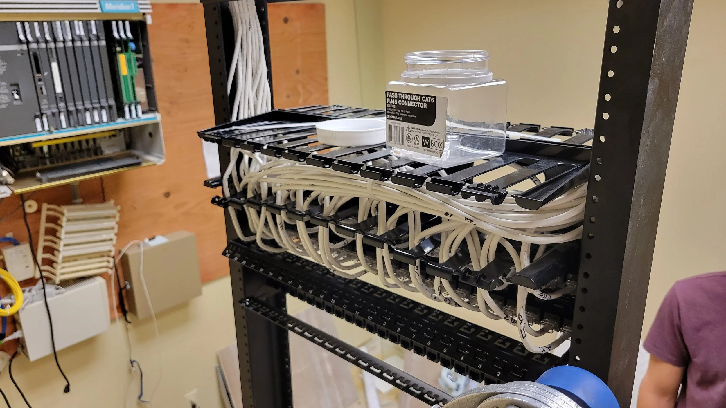 Passthrough patch panel install