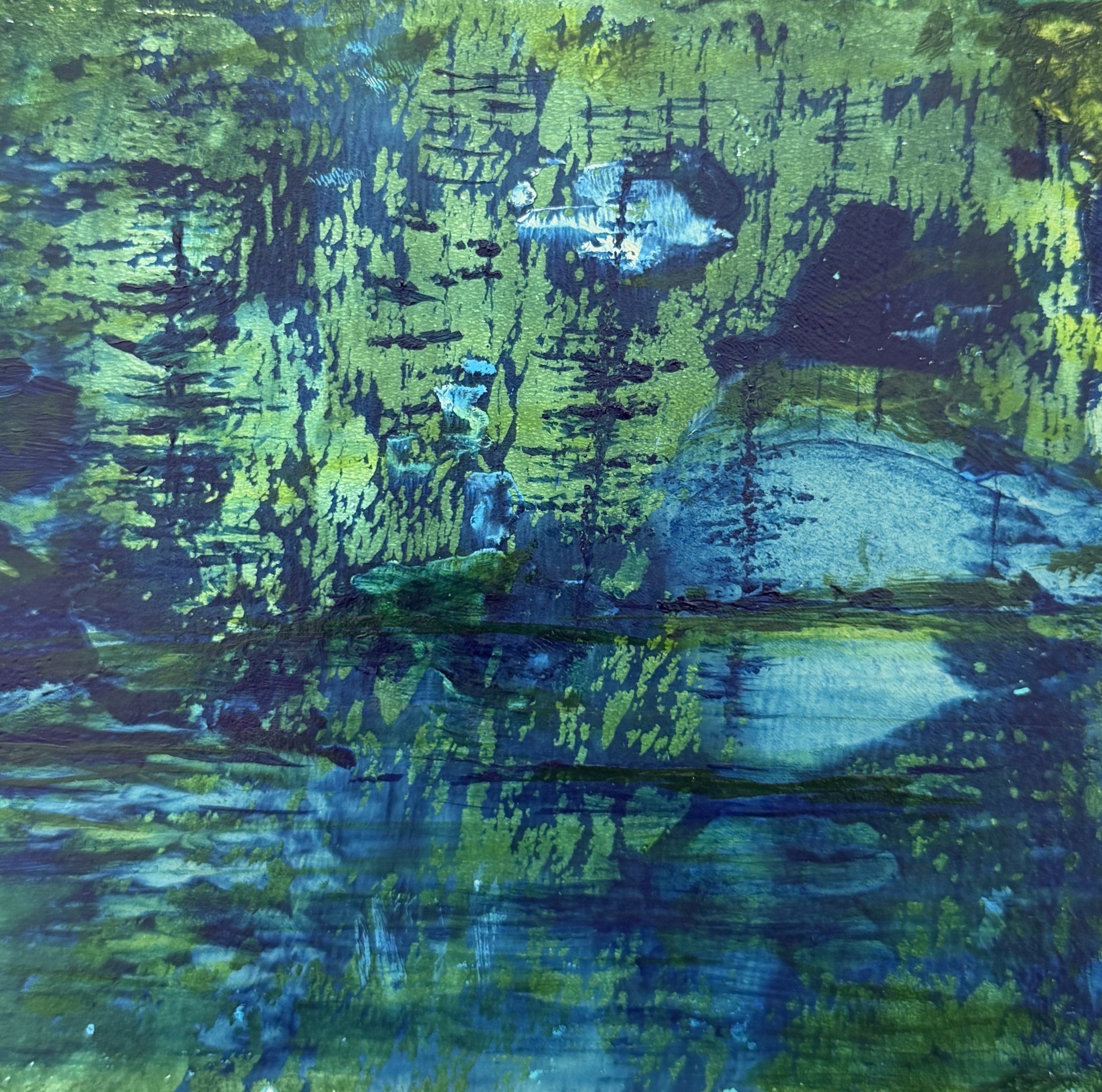 Where Spirits Rest 4 x 4 Acrylic on Paper   $175
