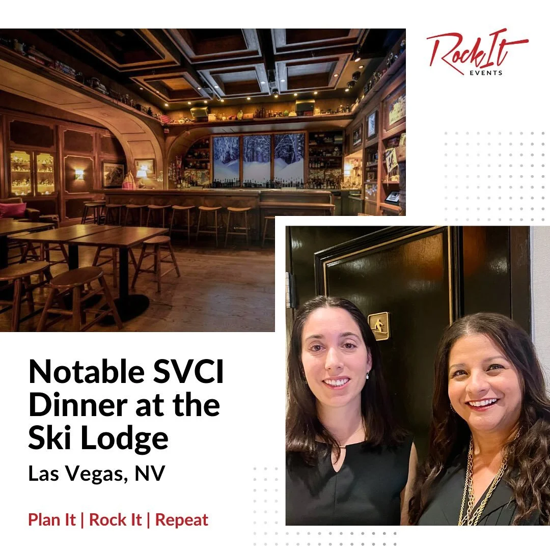 ✨ This week our team was onsite at The Cosmopolitan&rsquo;s gorgeous Ski Lodge, supporting our client Notable&rsquo;s SVCI dinner for 50 guests. From registration to food &amp; beverage coordination, we made sure every detail ran seamlessly. We love 
