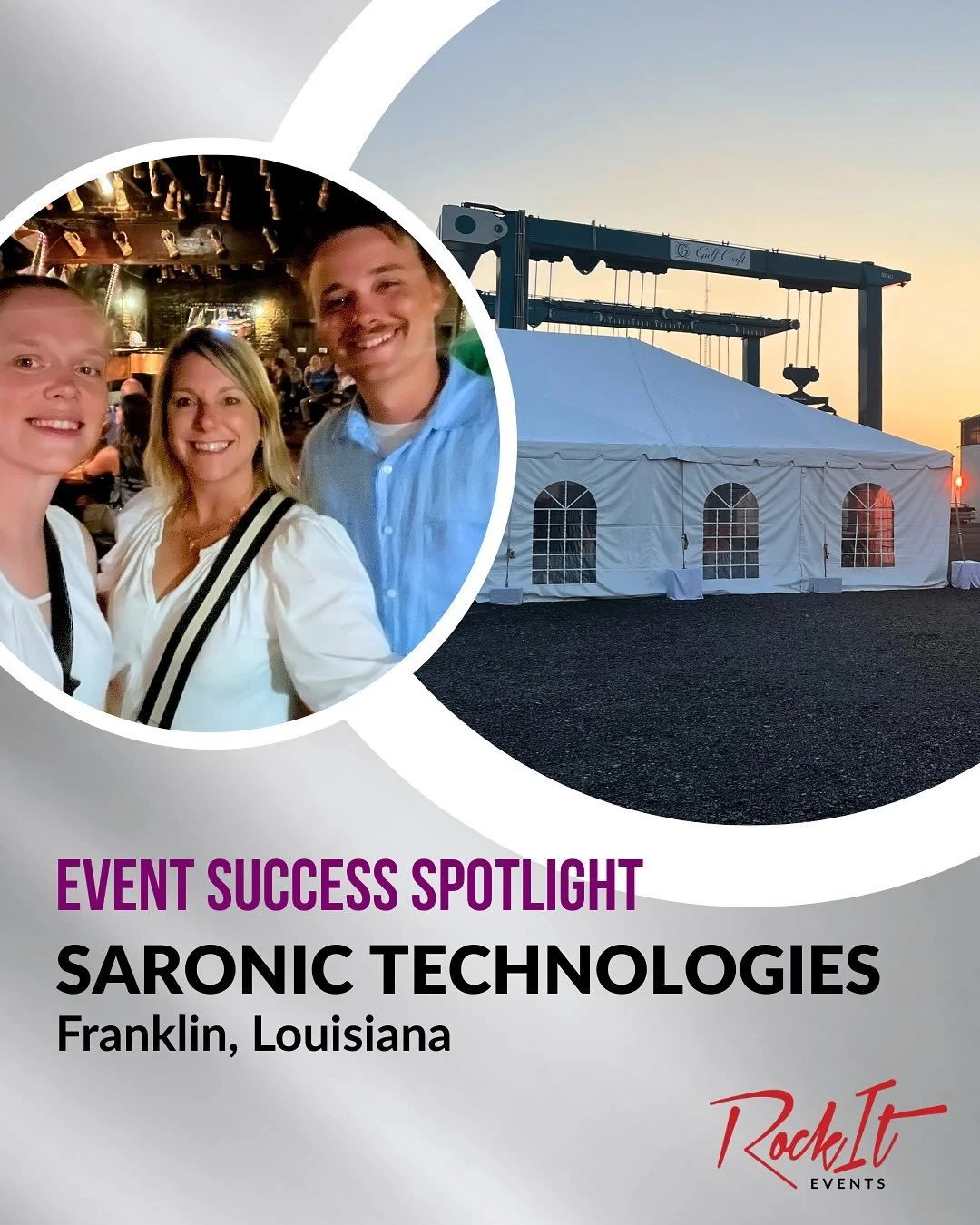 ✨ Event Success Spotlight ✨
In just three weeks, RockIt Events managed the logistics for Saronic&rsquo;s autonomous Keel Laying Ceremony in Franklin, Louisiana, and it was a huge success. 🚢 From vendor sourcing, a site visit, CAD designs, F&amp;B su