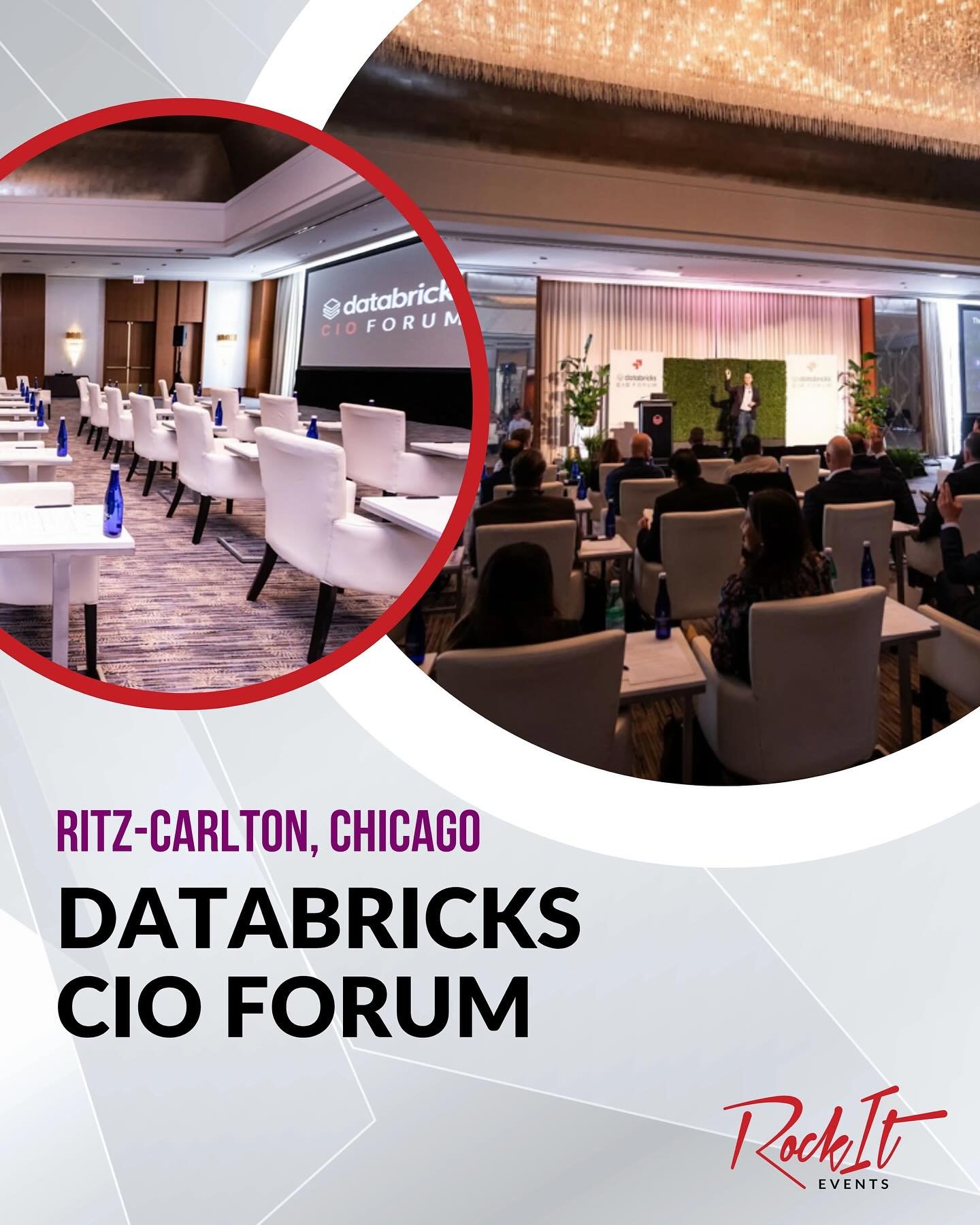 Another amazing stop in the Databricks CIO Forum series! Our team loved producing the Chicago event at the Ritz-Carlton on October 23.

From dynamic main stage sessions to delicious desserts and custom embroidered gifts, every detail came together be