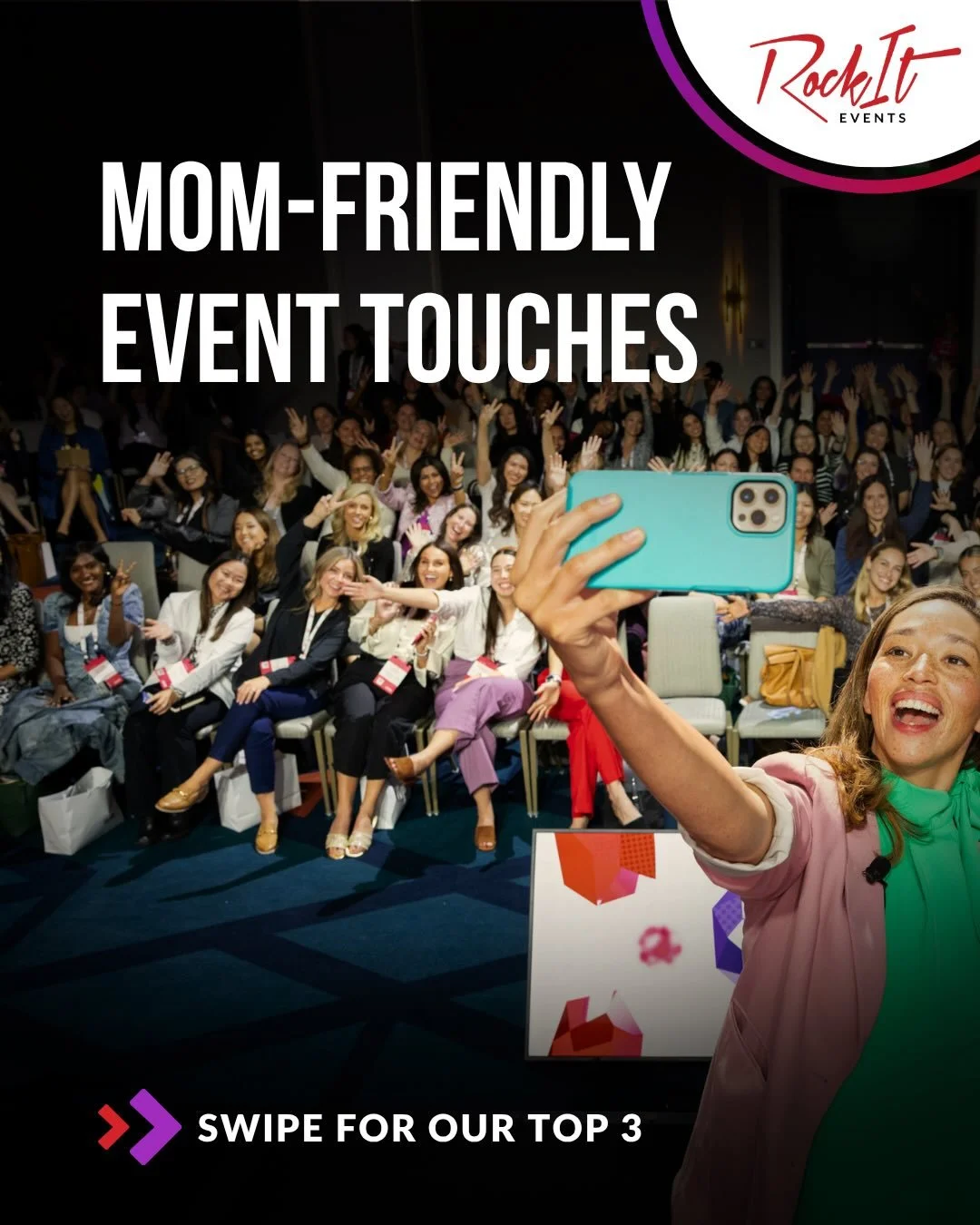 Moms bring their whole selves to your event, and everything that comes with it.

As a mom-founded company, we&rsquo;ve been in those shoes, and that&rsquo;s exactly why we love when we see our clients include these elements!&nbsp;

Here are 3 mom fri