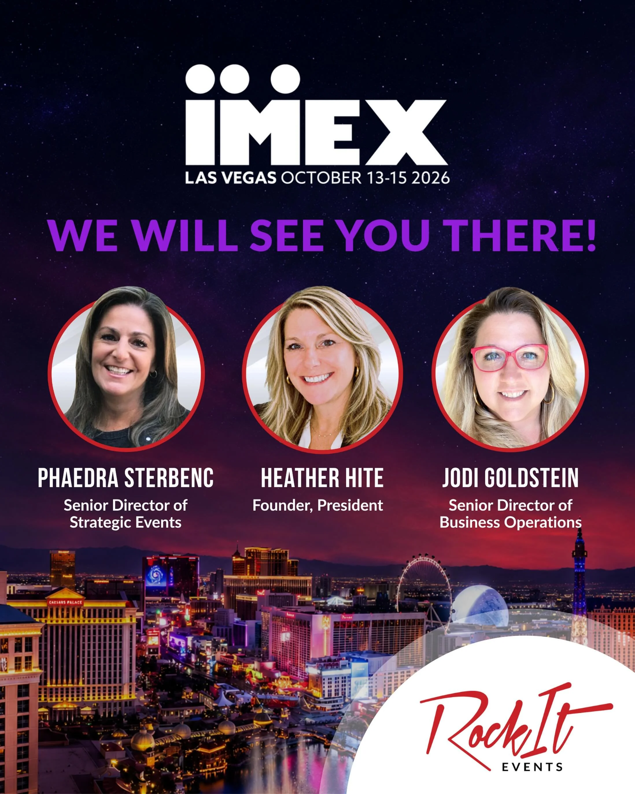Great events start with great connections! 

We&rsquo;re looking forward to fresh ideas, familiar faces, and new connections at IMEX America. Going to be there? Let&rsquo;s meet up!