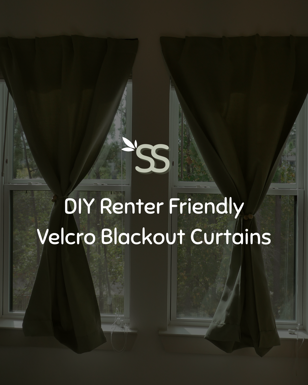 DIY blackout curtains in 3 easy steps | renter &amp; beginner friendly!&nbsp;