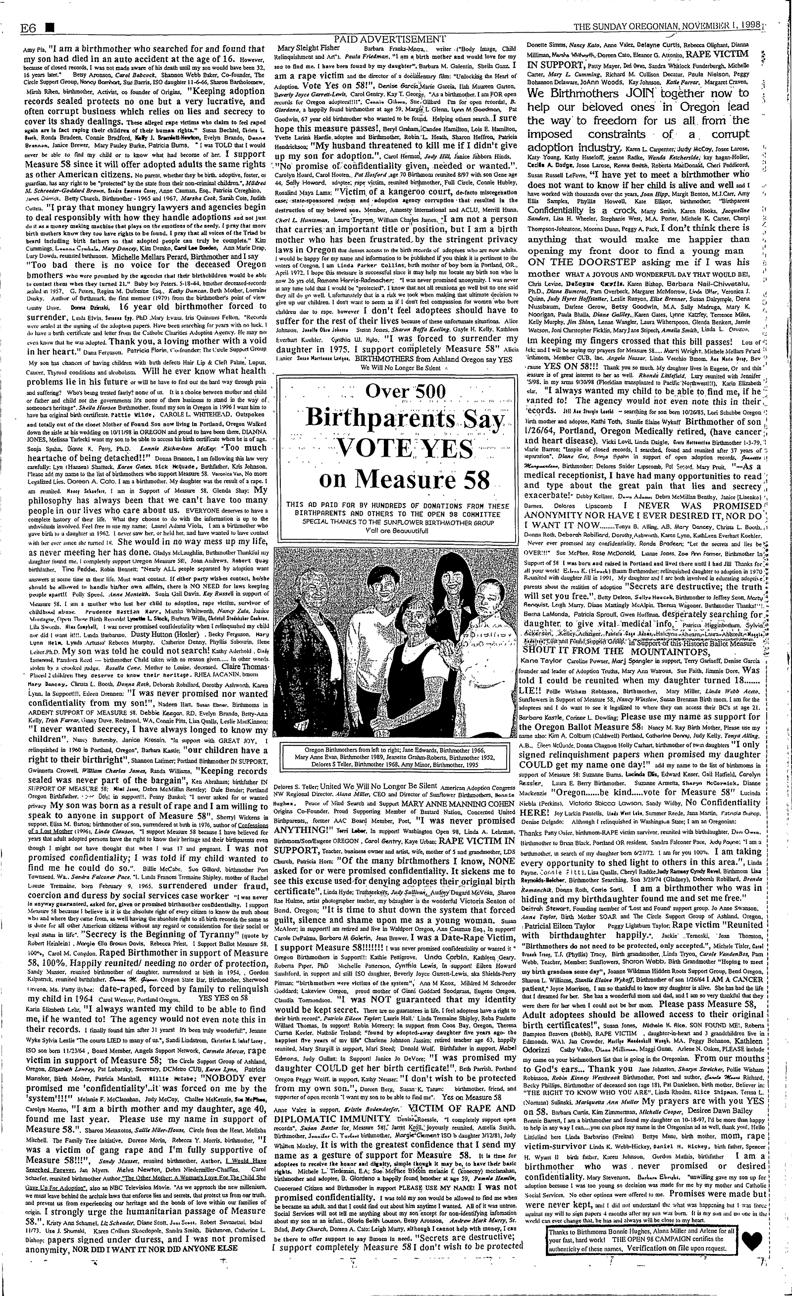 The Oregonian - 11/01/1998