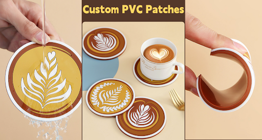 coffee themed pvc patches