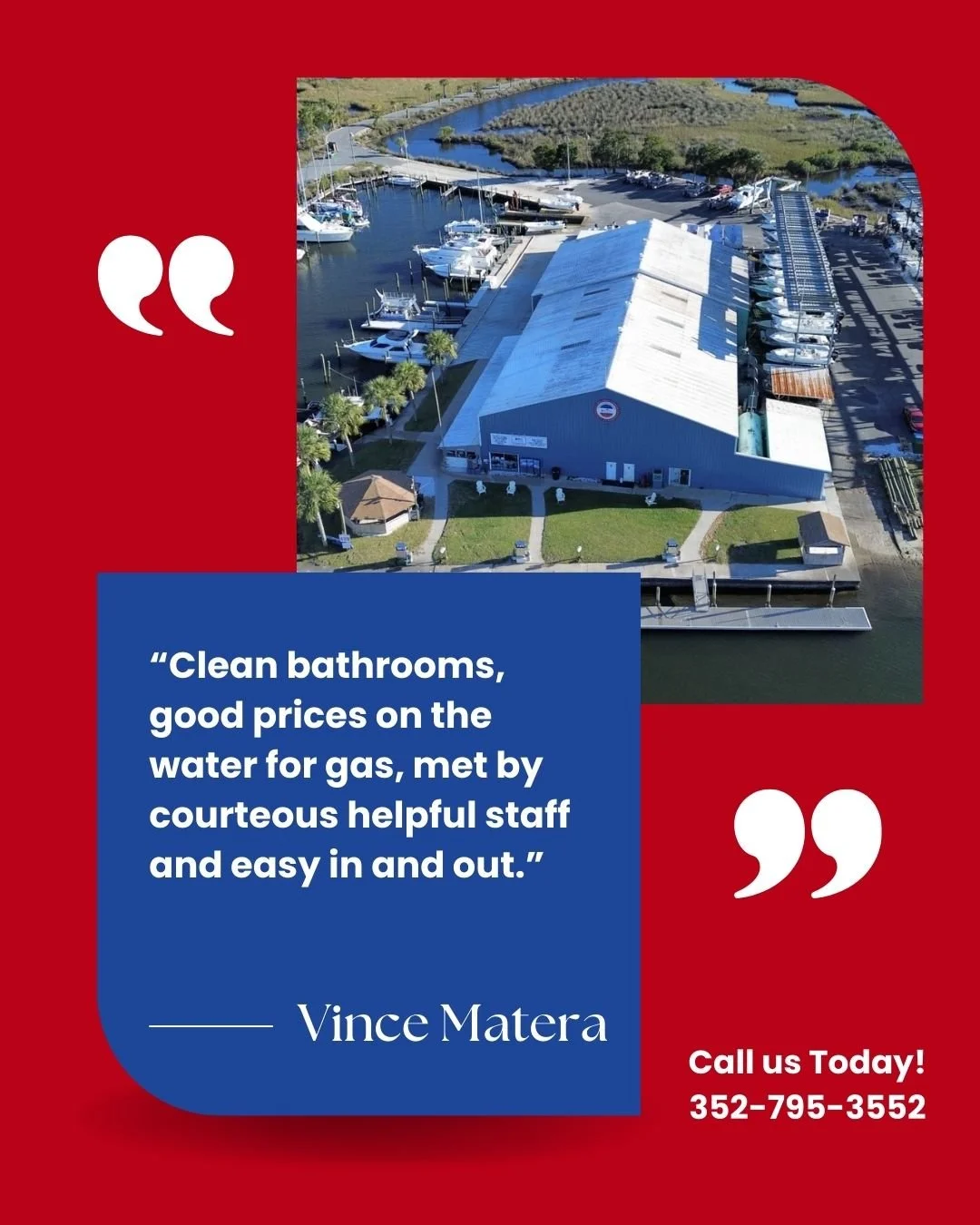 We don't like to brag... so we'll let our customers do it for us! #ReelHappyCustomers #FiveStarFishing #CustomerSaidItNotUs #crystalriverfl