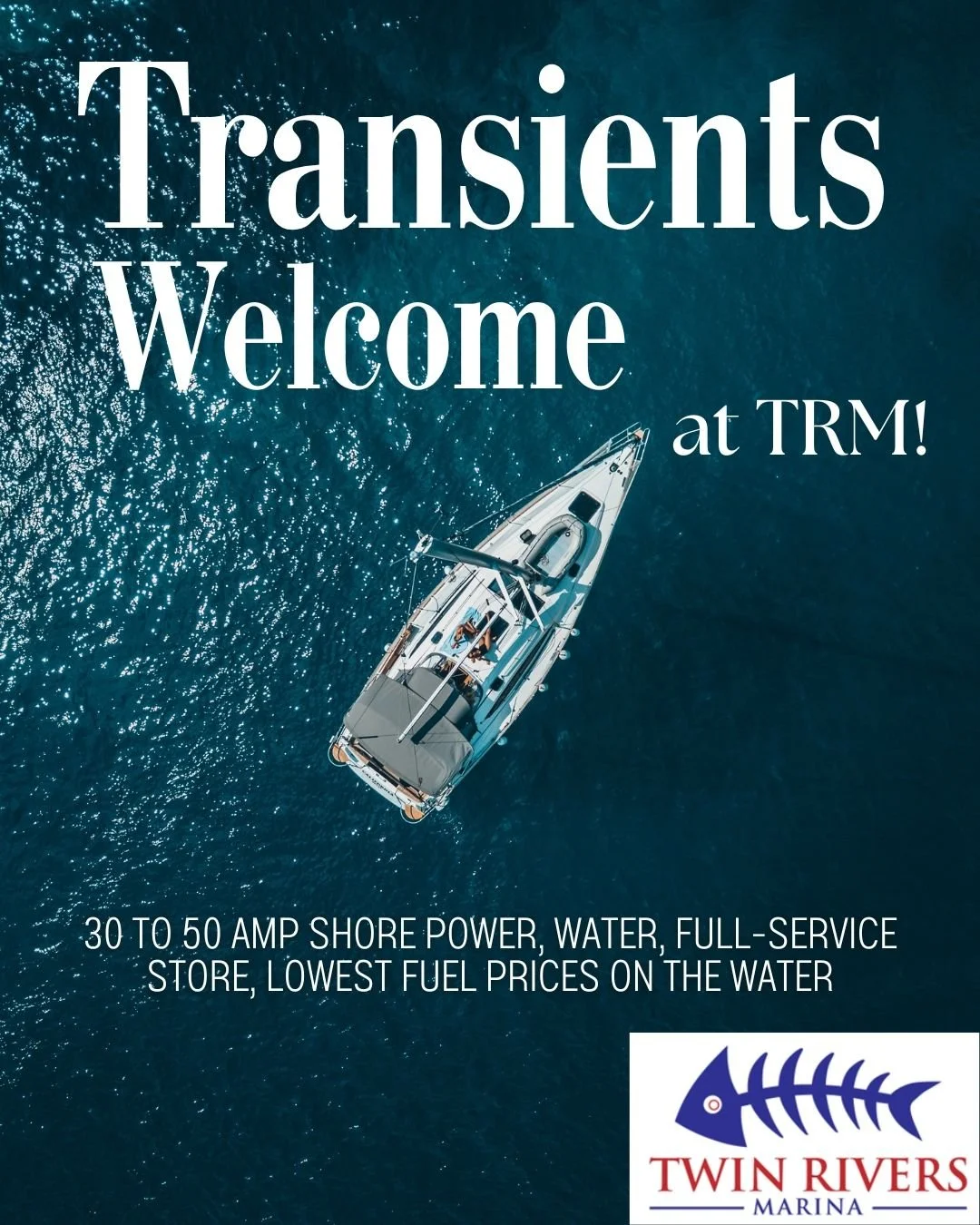 Cruising the Great Loop? Make Twin Rivers Marina your next stop for transient boat storage - safe, secure, & boater approved! #GreatLoop #BoatLife #MarinaLiving #crystalriverfl #florida