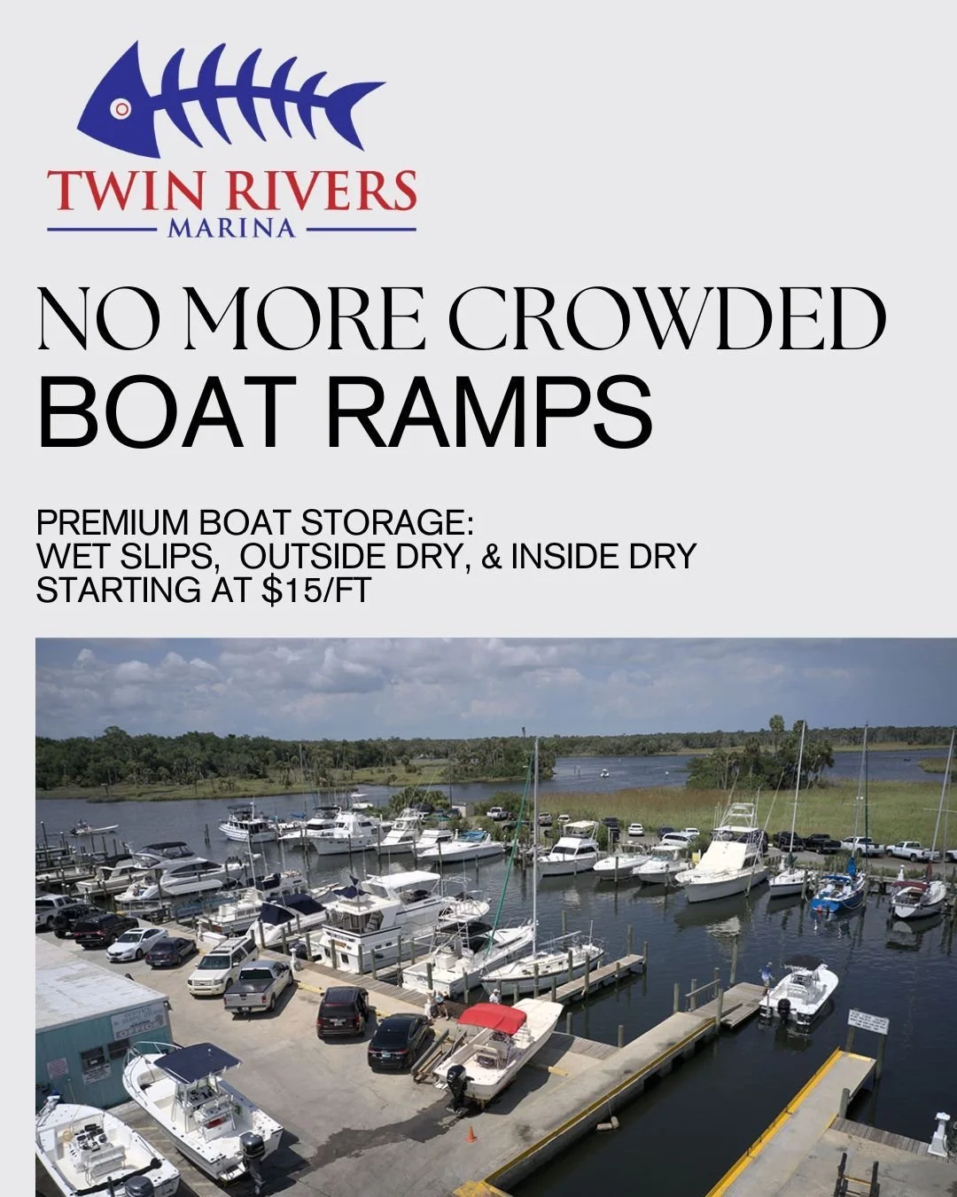 Let's be honest...the "I swear I can back a trailer in guy" is still out there trying. 😅 Store your boat here, at Twin Rivers Marina, and enjoy smooth sailing from the start. Easy access, secure storage, zero chaos.😎 #crystalriver #crysta
