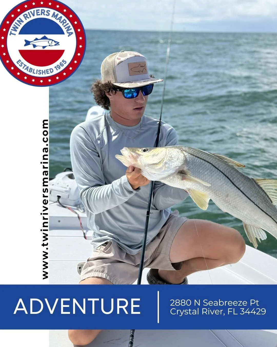Plan your next saltwater adventure with us, here at Twin Rivers Marina. Boat rentals available daily - your day on the water starts here! #crystalriverfl #crystalriver #boatlife #boating