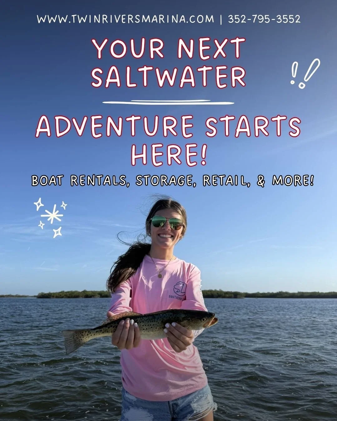 This is your sign to stop scrolling and start fishing! Rental boats available daily 7AM-5PM! The fish are waiting..... Already have a boat? Secure storage available! Be on the water in minutes! #crystalriverfl #fishing #fishfordinner #newyear