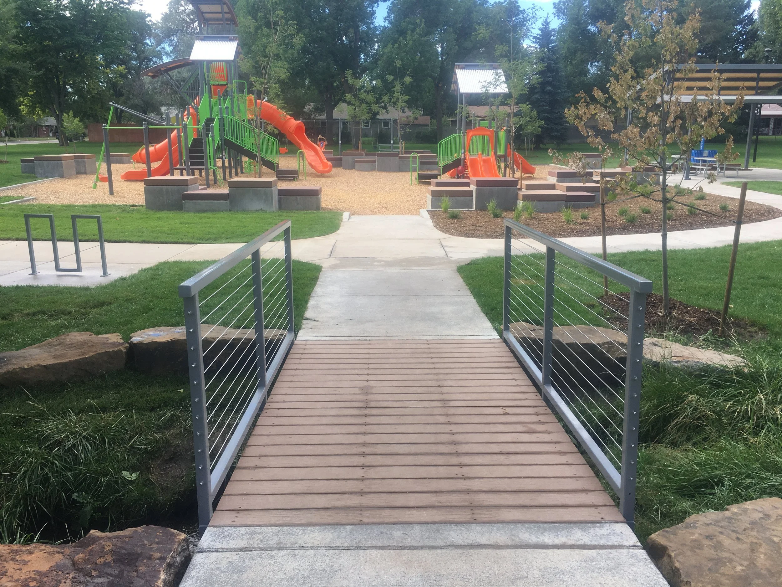 City of Fort Collins view of bridge towards park.JPG