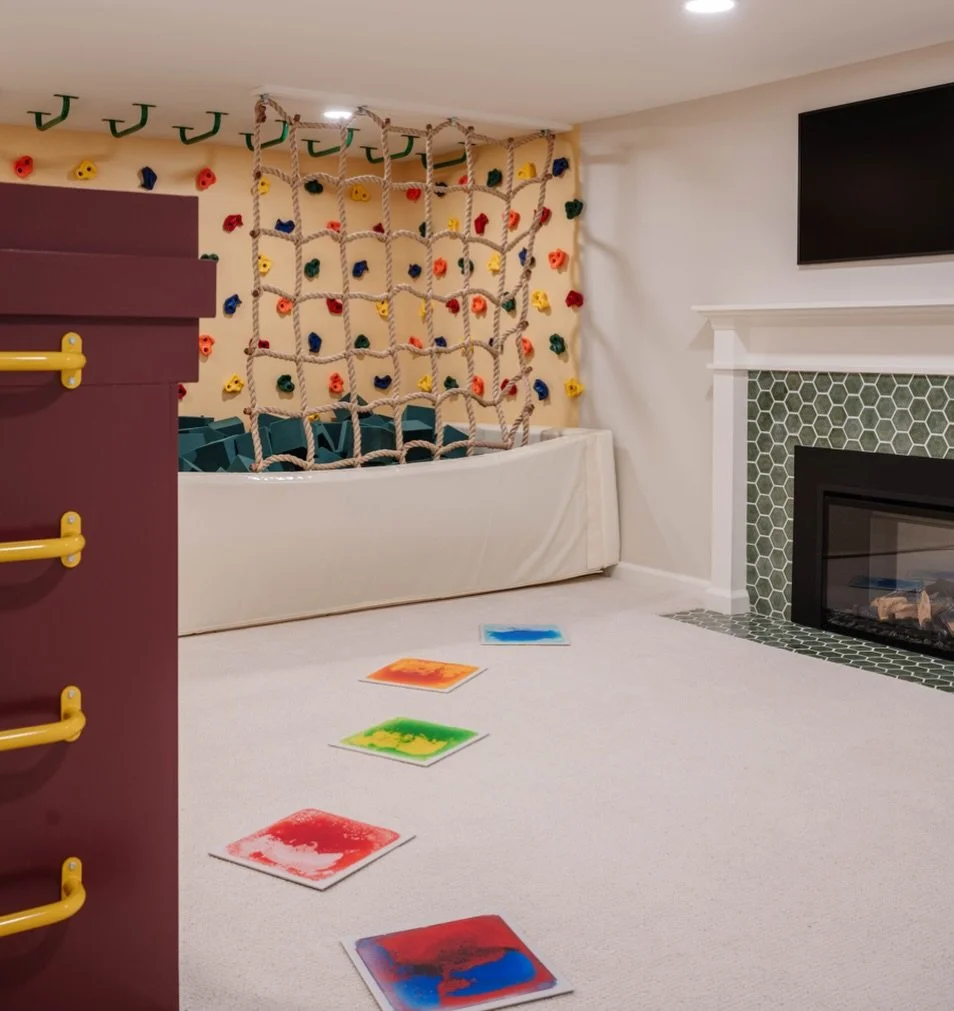 I always tell my clients that I&rsquo;m anti-trend, but this is a trend I can get on board with...utilizing bonus rooms in your home for large motor play areas for your children! We have now completed a few of these projects, and I get raving reviews