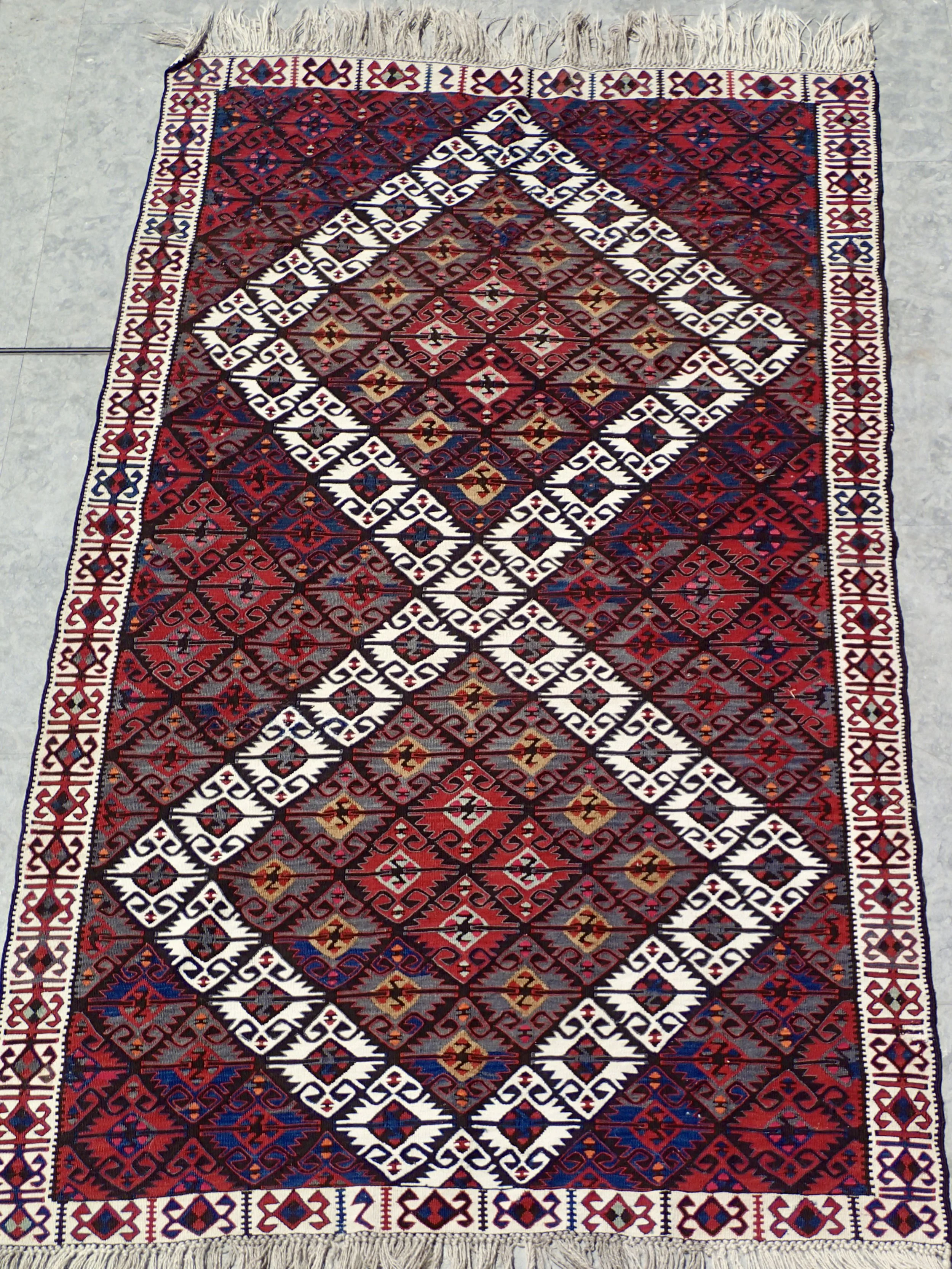 Kilim, Gülsarya design, 54 3/4” x 98”, 
	© 1970s, 100% Wool, 	$800