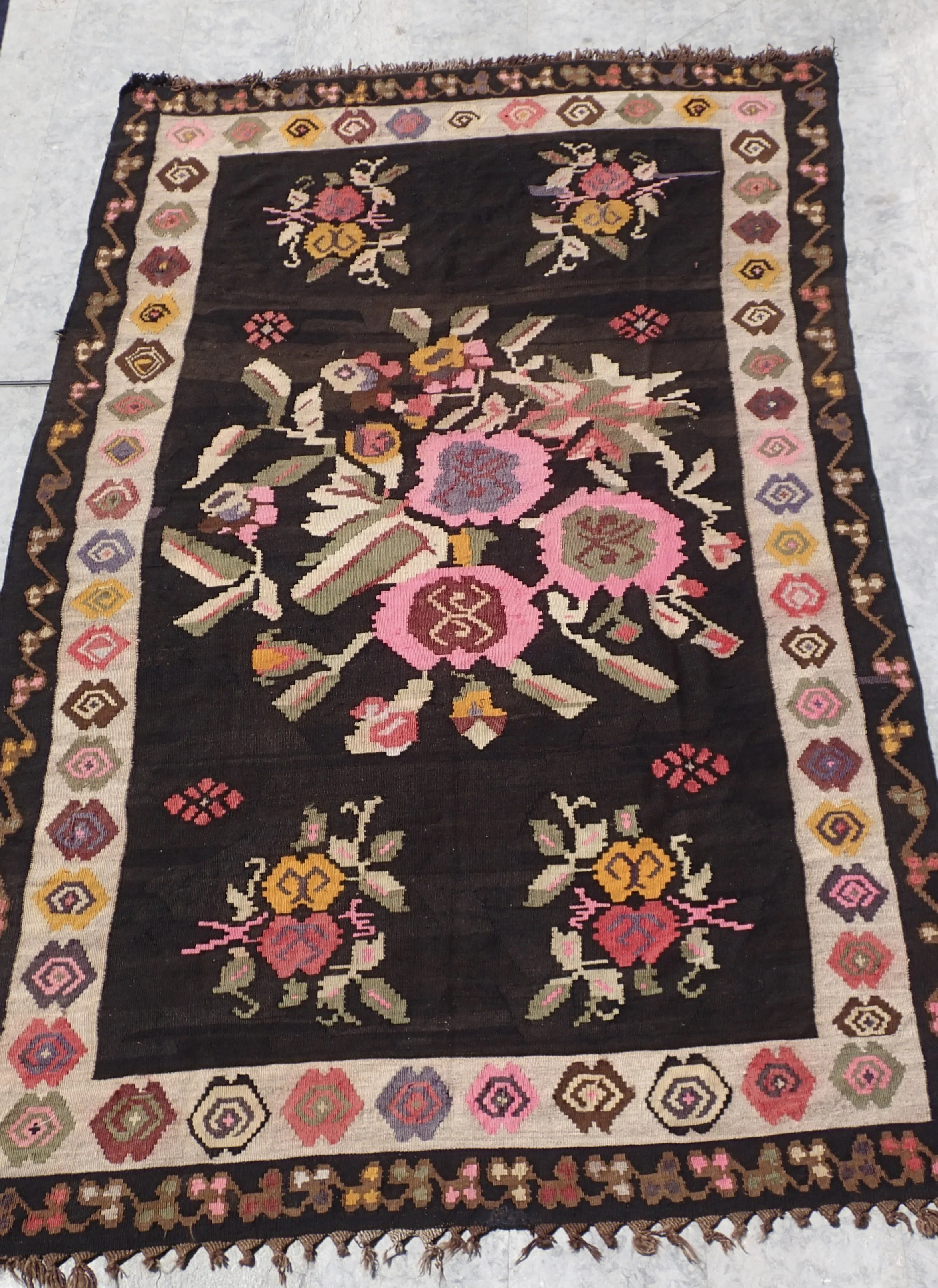Kilim, Armenian, 71 3/4” x 116”, © 1900s, 			100% Wool, $600