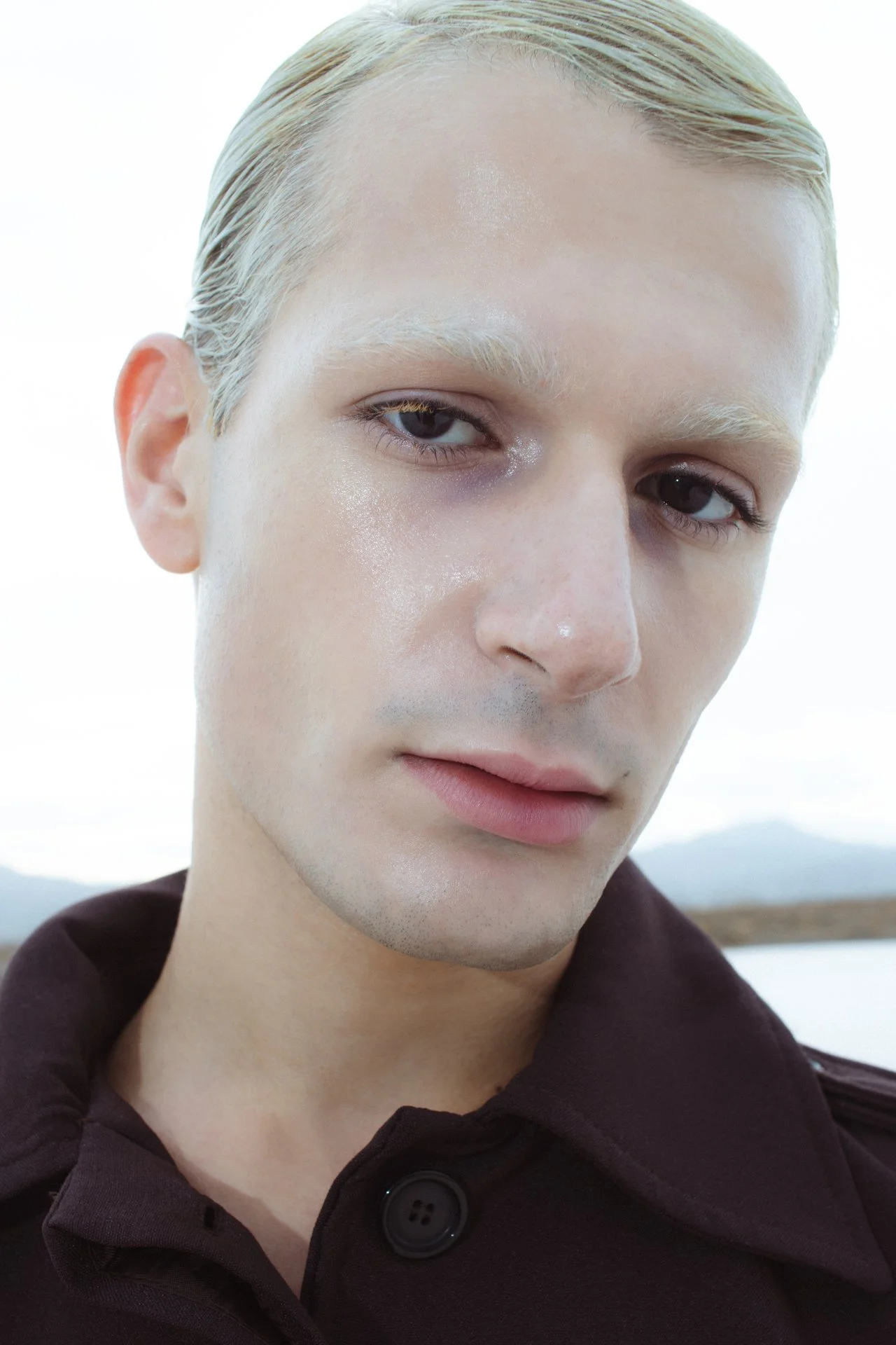 Portrait of a blonde young man